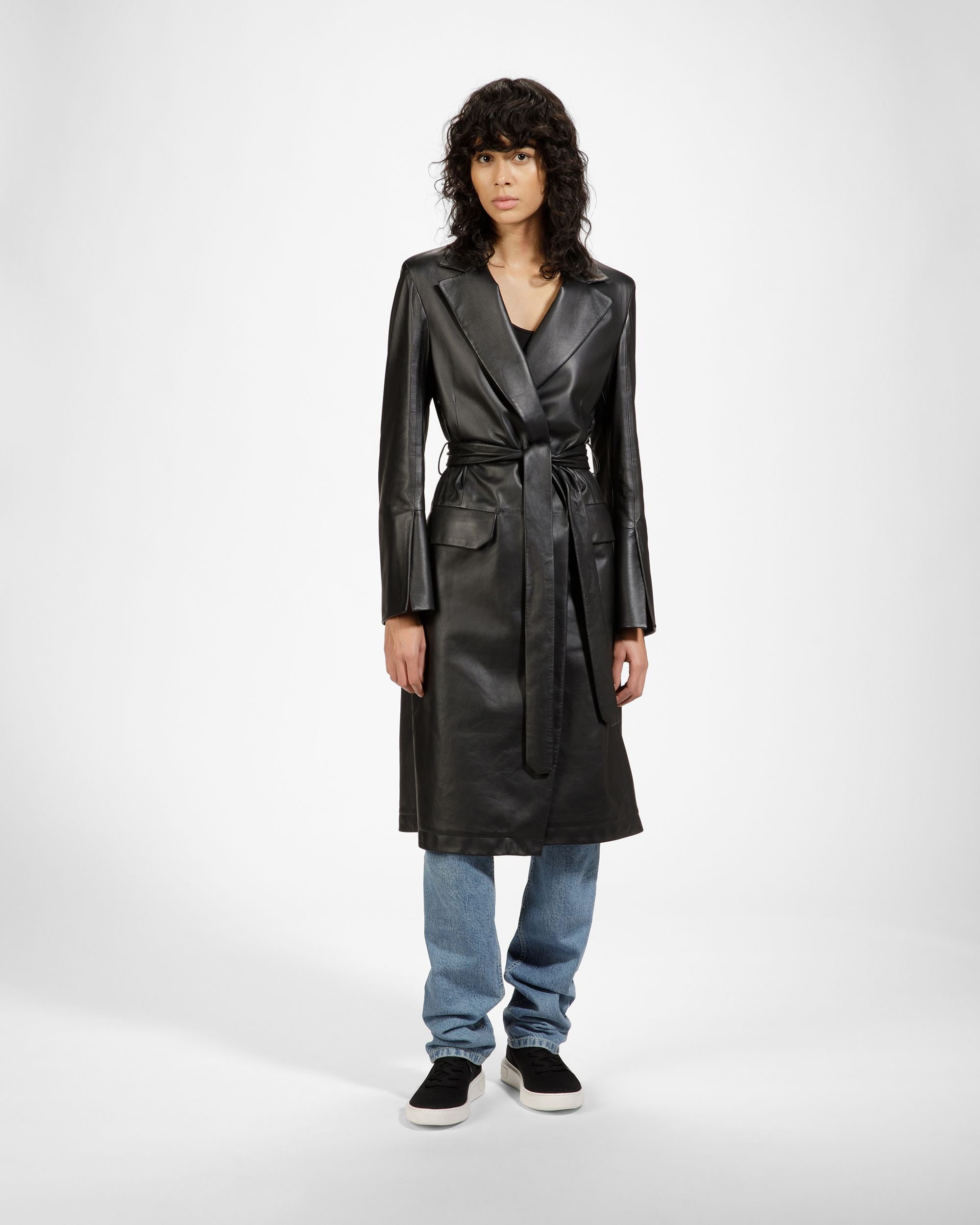 Mitys Leather Sneakers In Black - Women's - Bally - 03