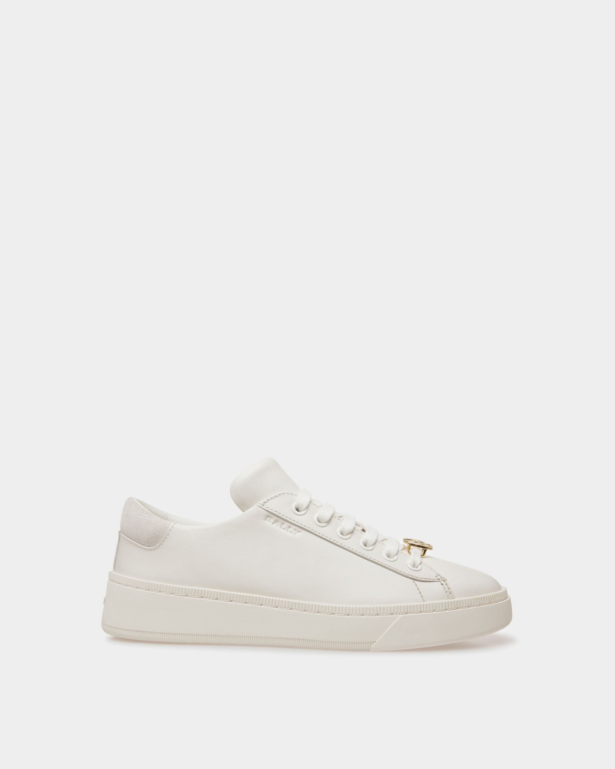 Raise Sneakers In White Leather - Women's - Bally - 01
