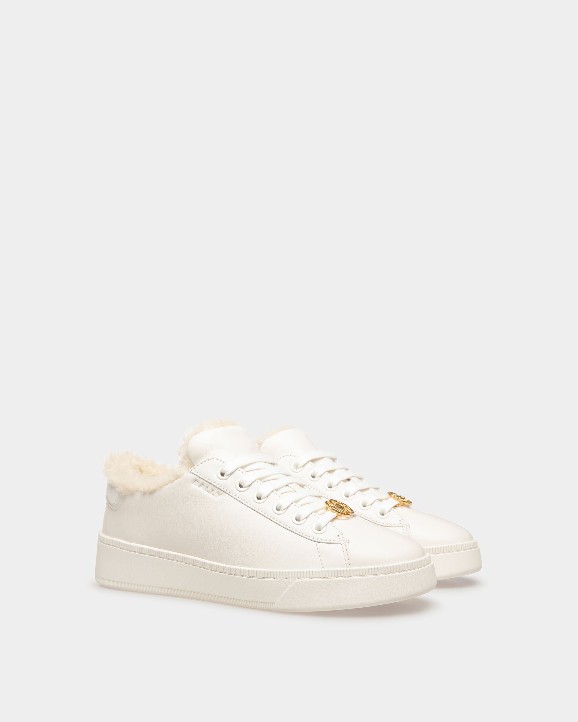 Raise Sneakers In White Leather - Women's - Bally - 03