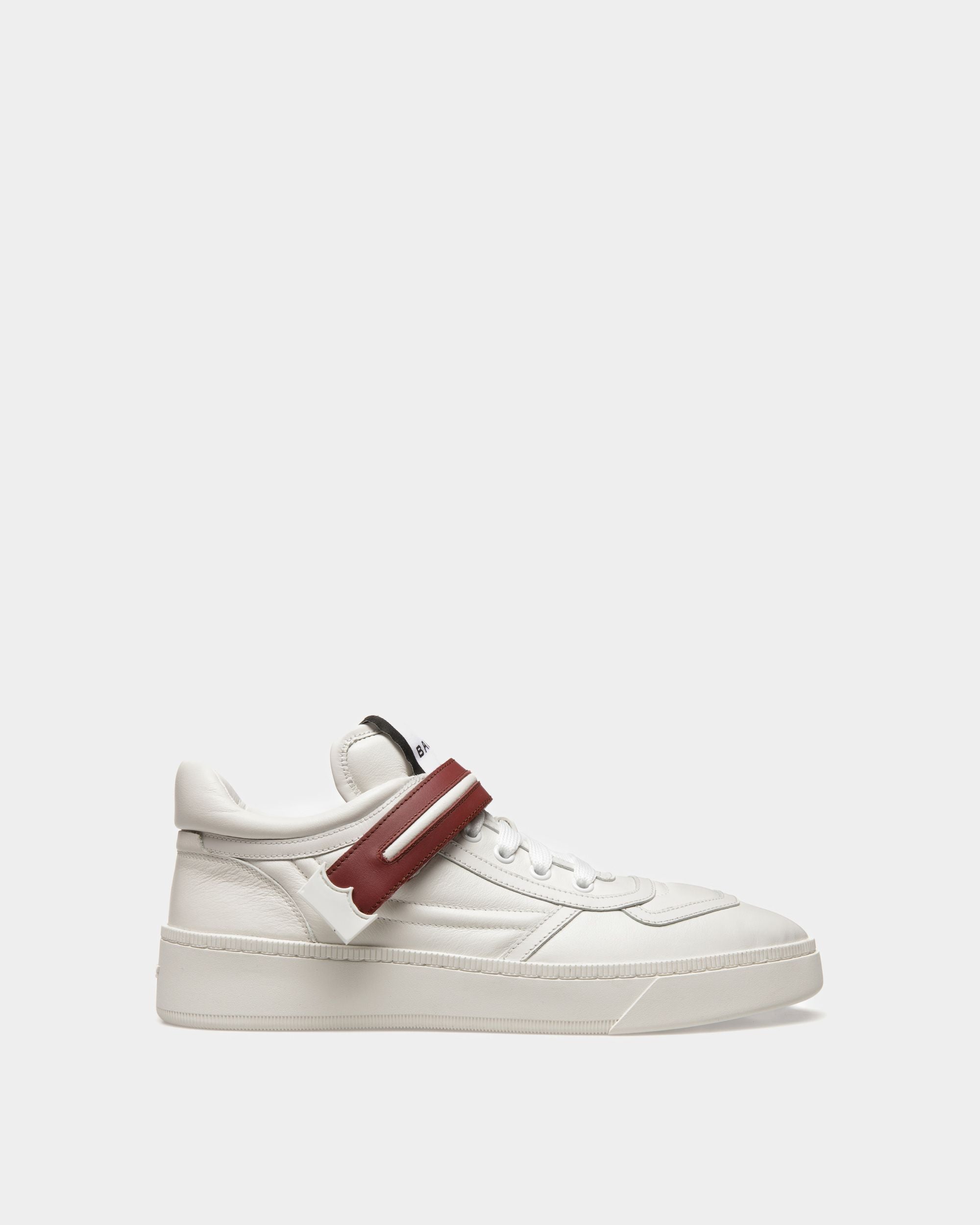 Raise Sneaker in White Leather - Women's - Bally - 01