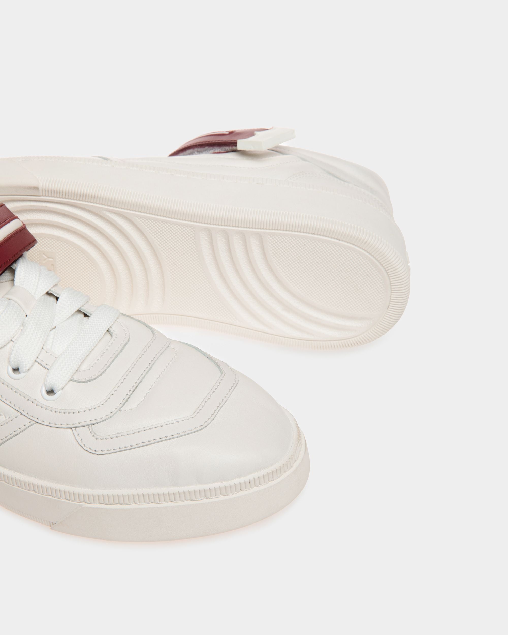 Raise Sneaker in White Leather - Women's - Bally - 04