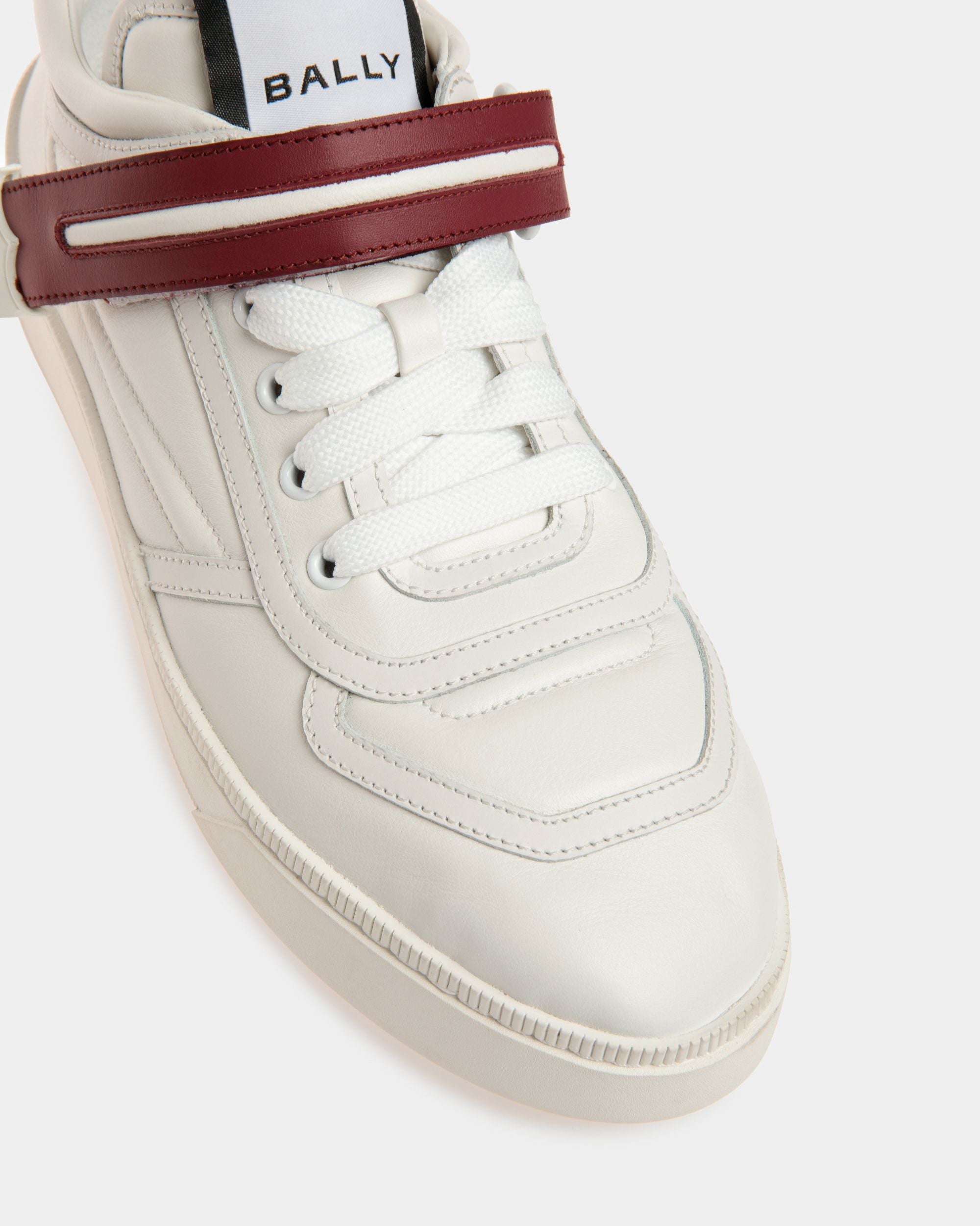 Raise Sneaker in White Leather - Women's - Bally - 05