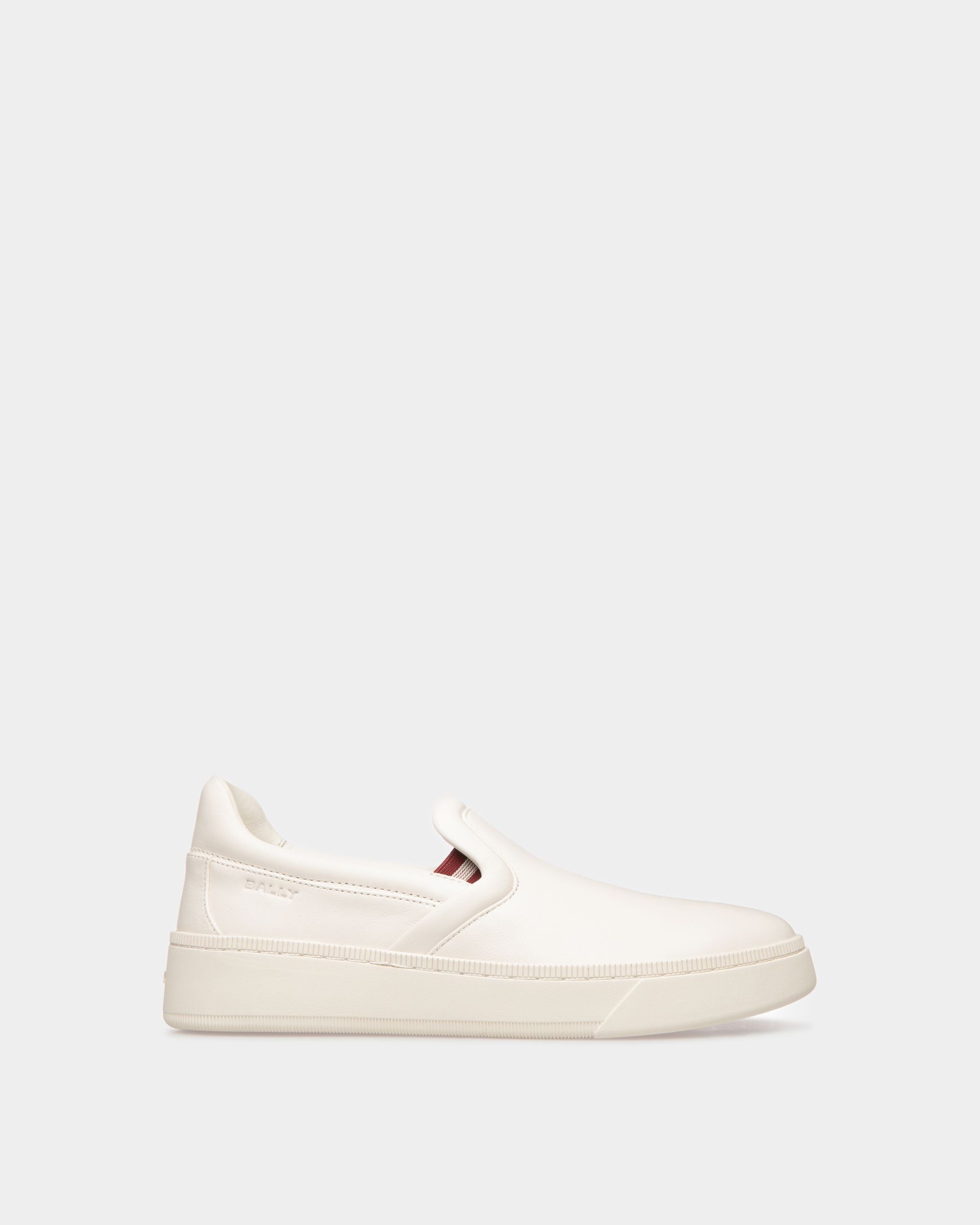 Raise Sneaker In White Leather - Women's - Bally - 01