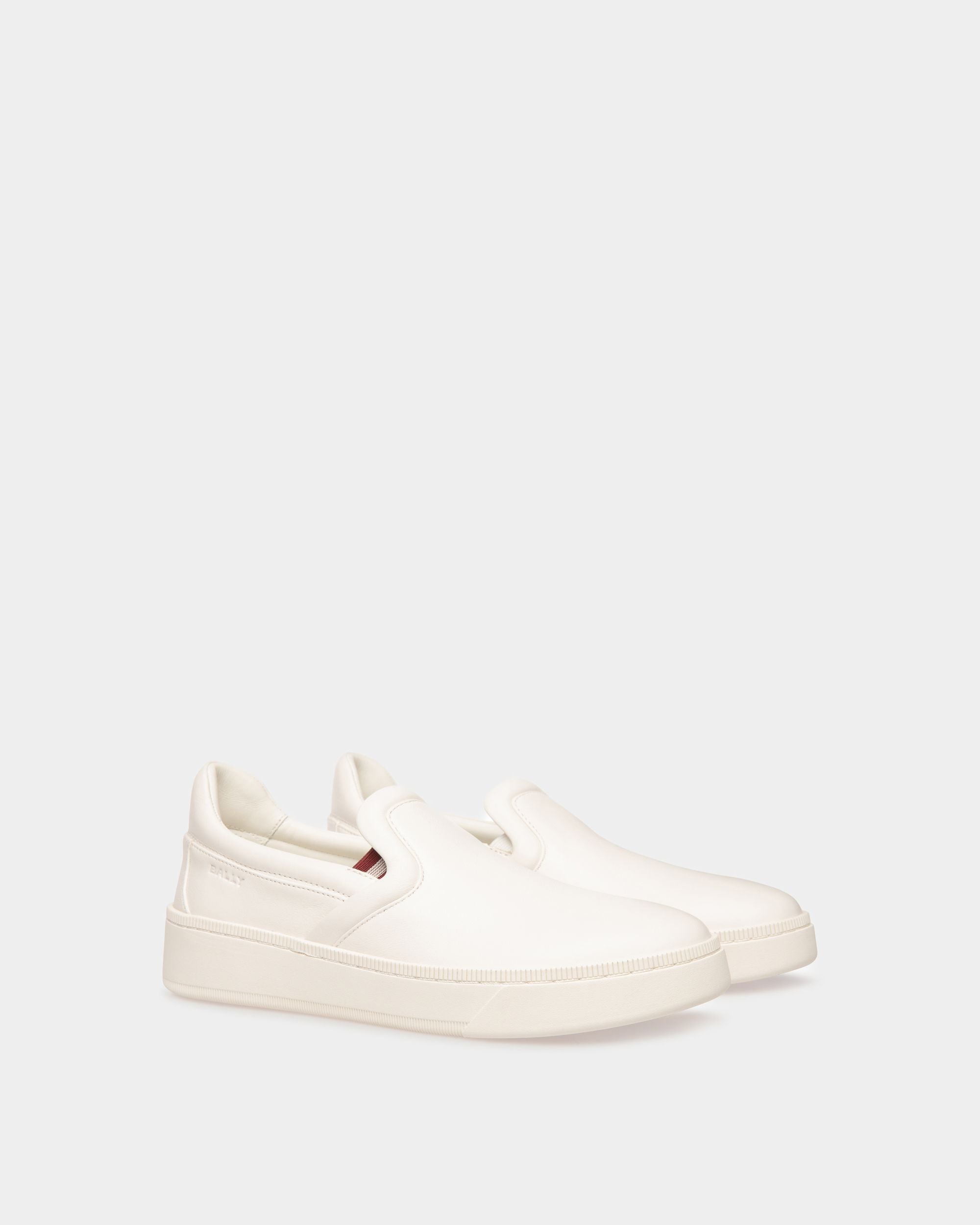 Raise Sneaker In White Leather - Women's - Bally - 02