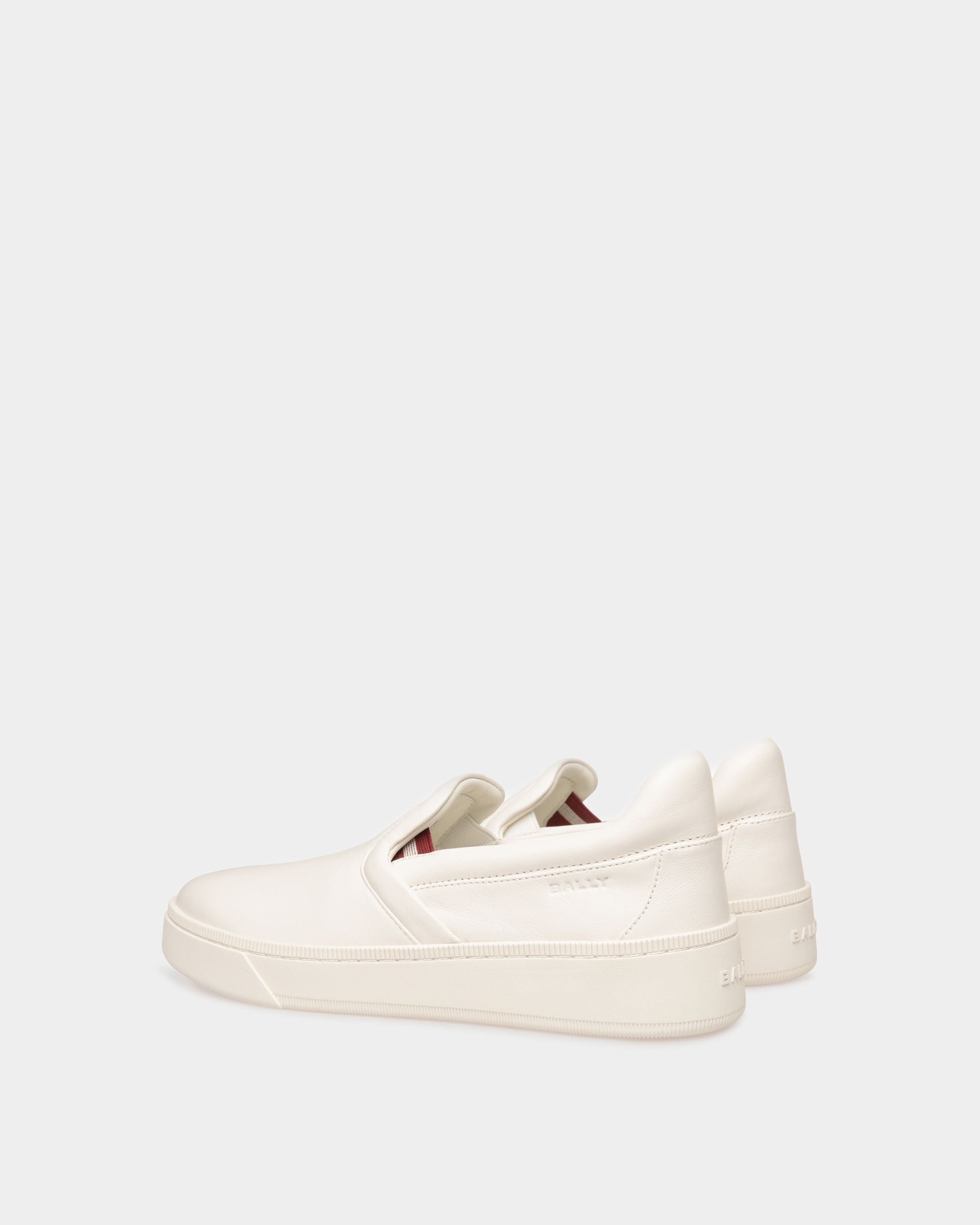 Raise Sneaker In White Leather - Women's - Bally - 03