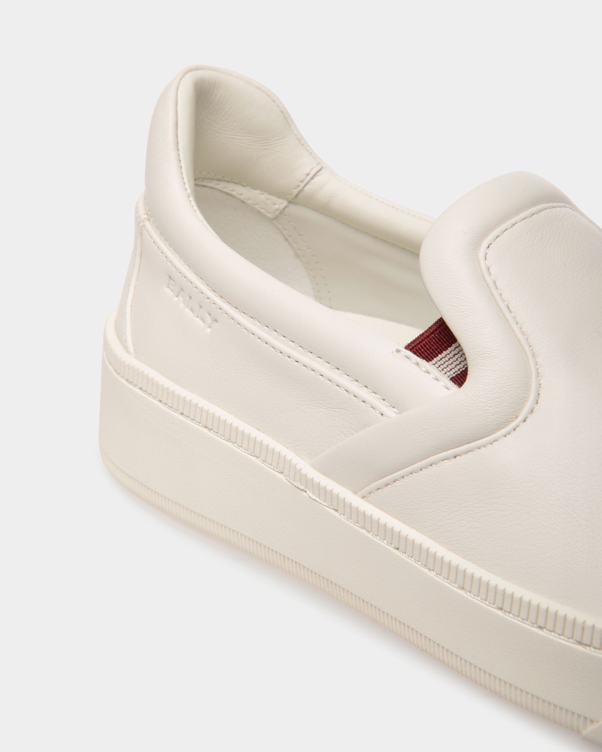 Raise Sneaker In White Leather - Women's - Bally - 05