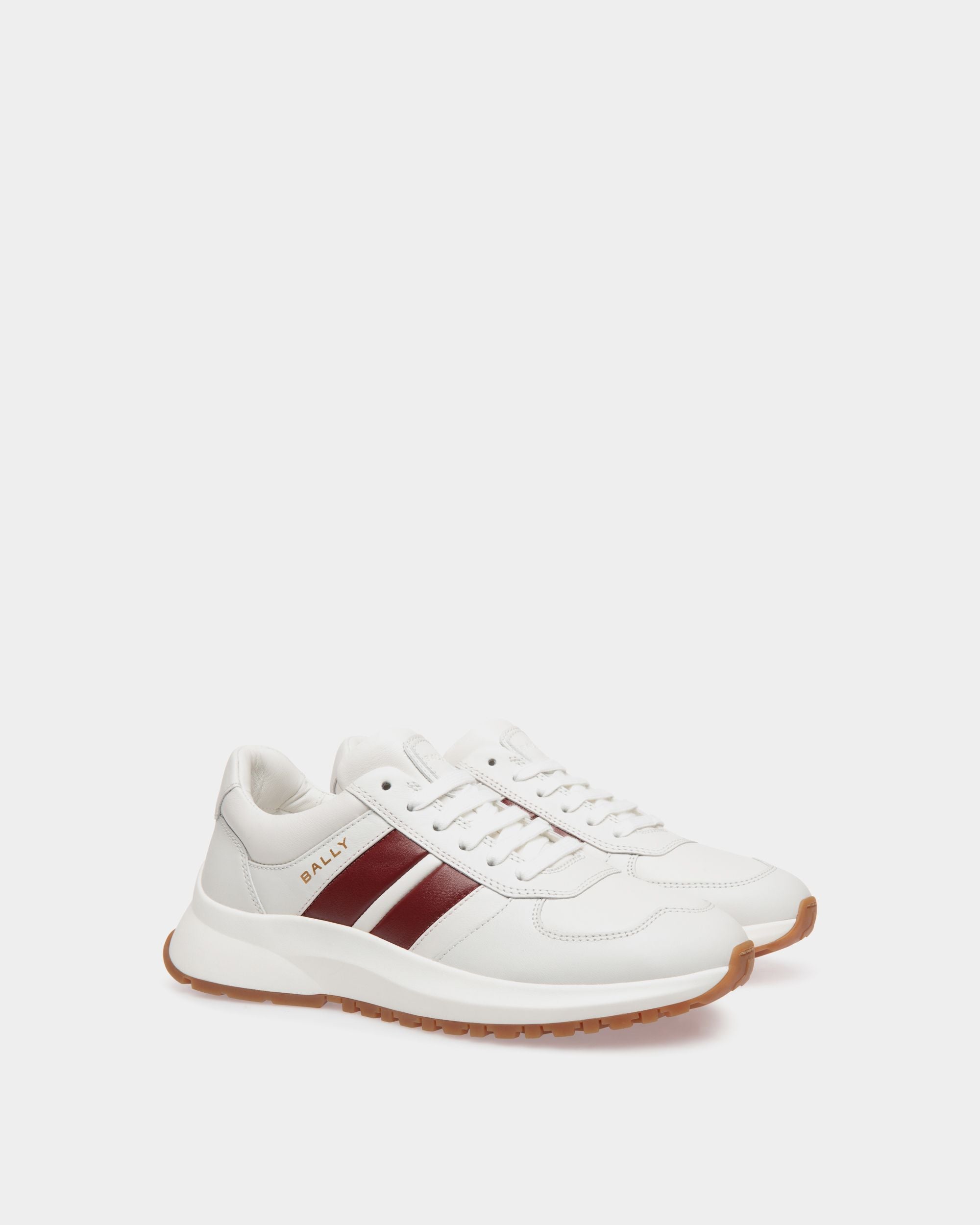 Outline Sneaker In White  Leather - Women's - Bally - 02