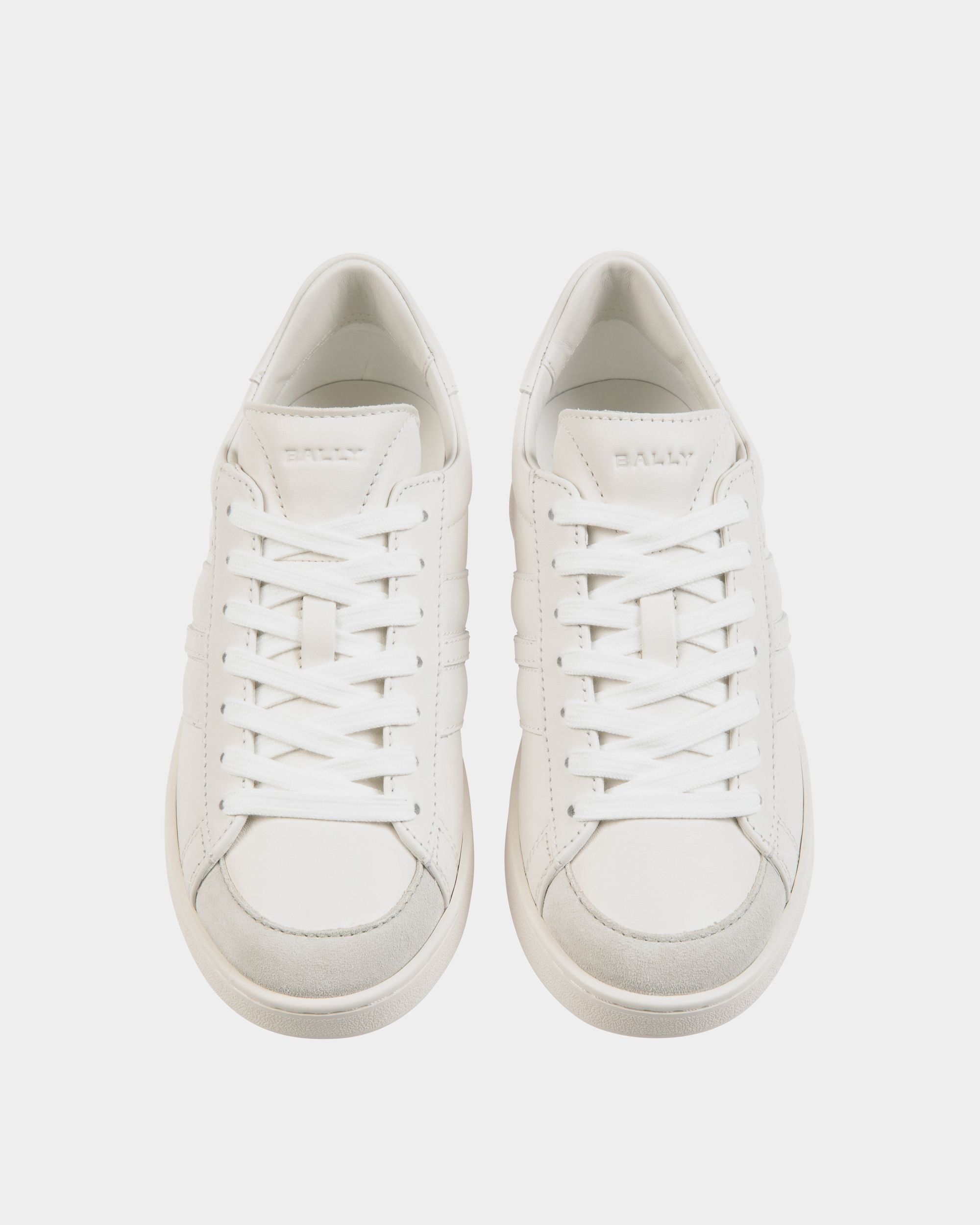 Tennis Sneaker In White Leather - Women's - Bally - 05