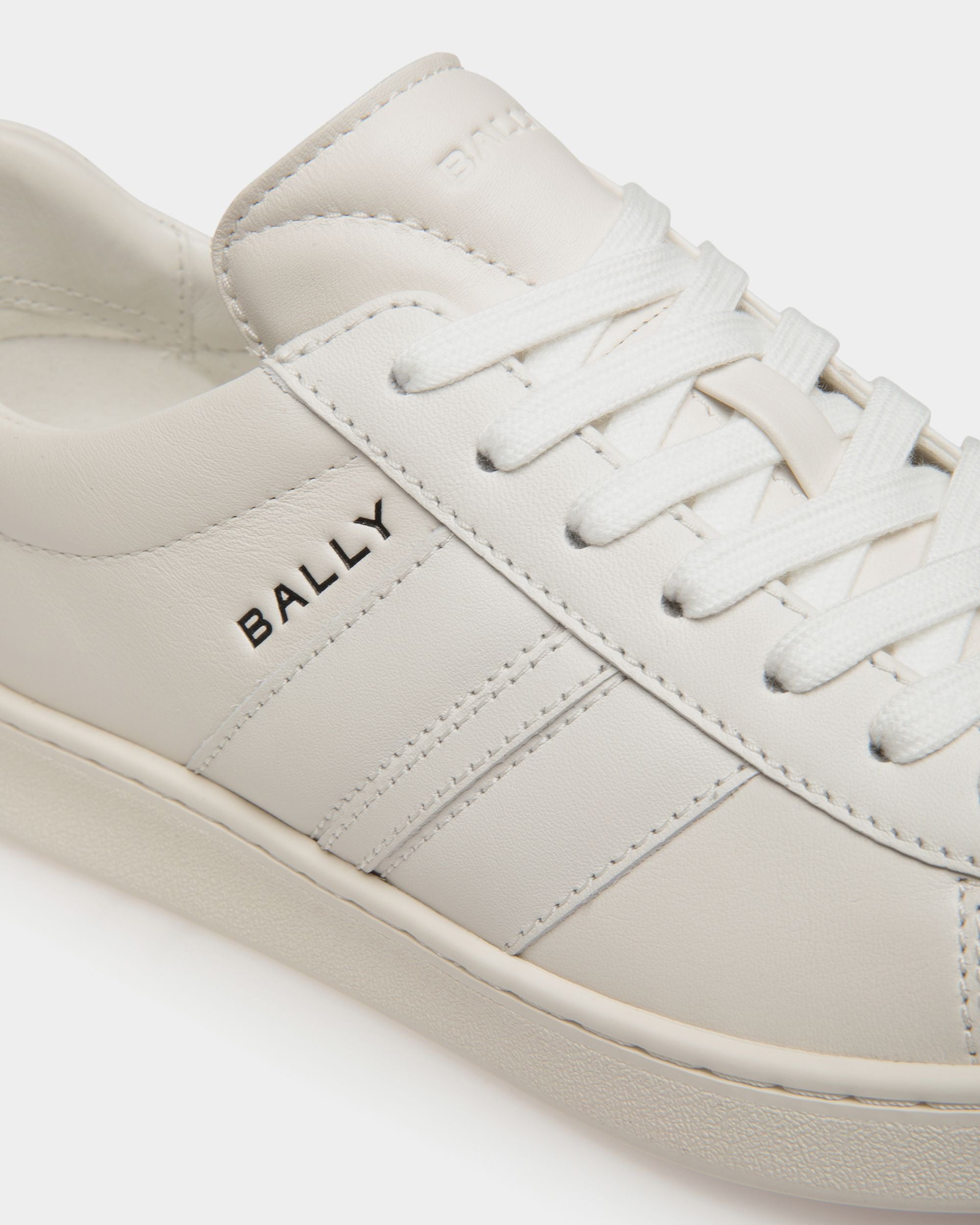 Tennis Sneaker In White Leather - Women's - Bally - 06