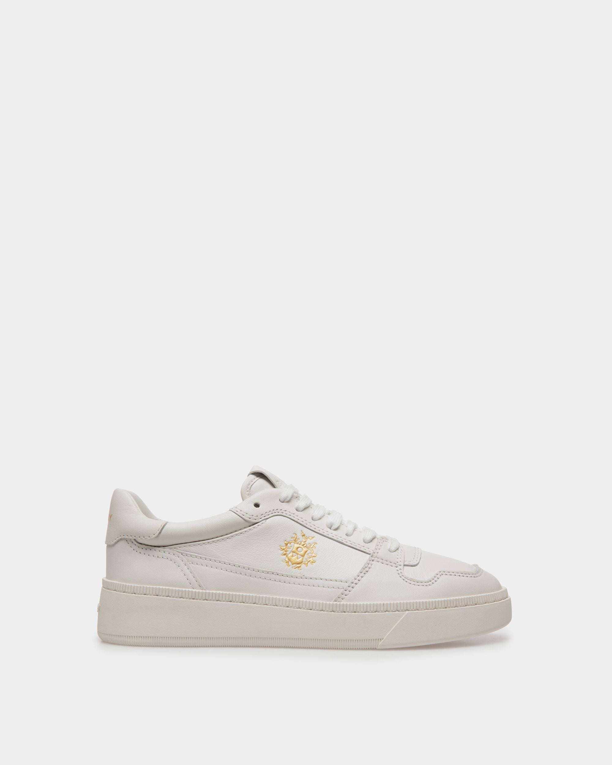 Raise Sneaker In White Leather - Women's - Bally - 01