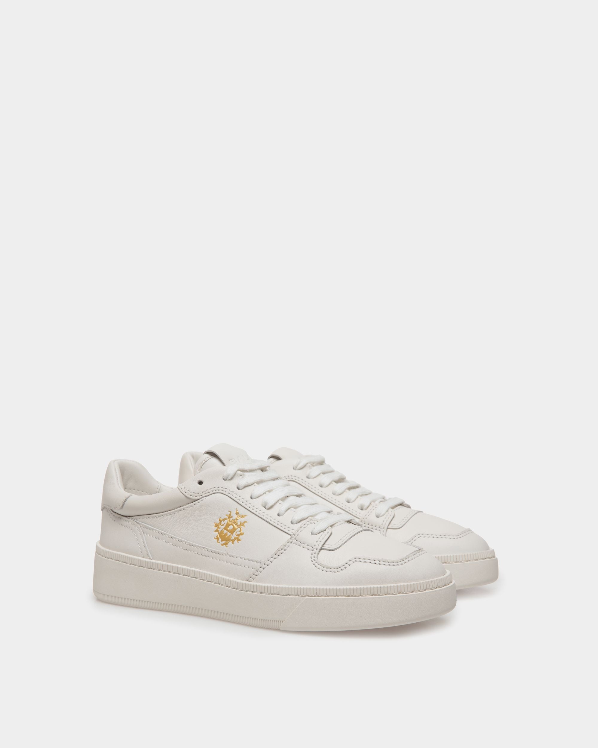 Raise Sneaker In White Leather - Women's - Bally - 03