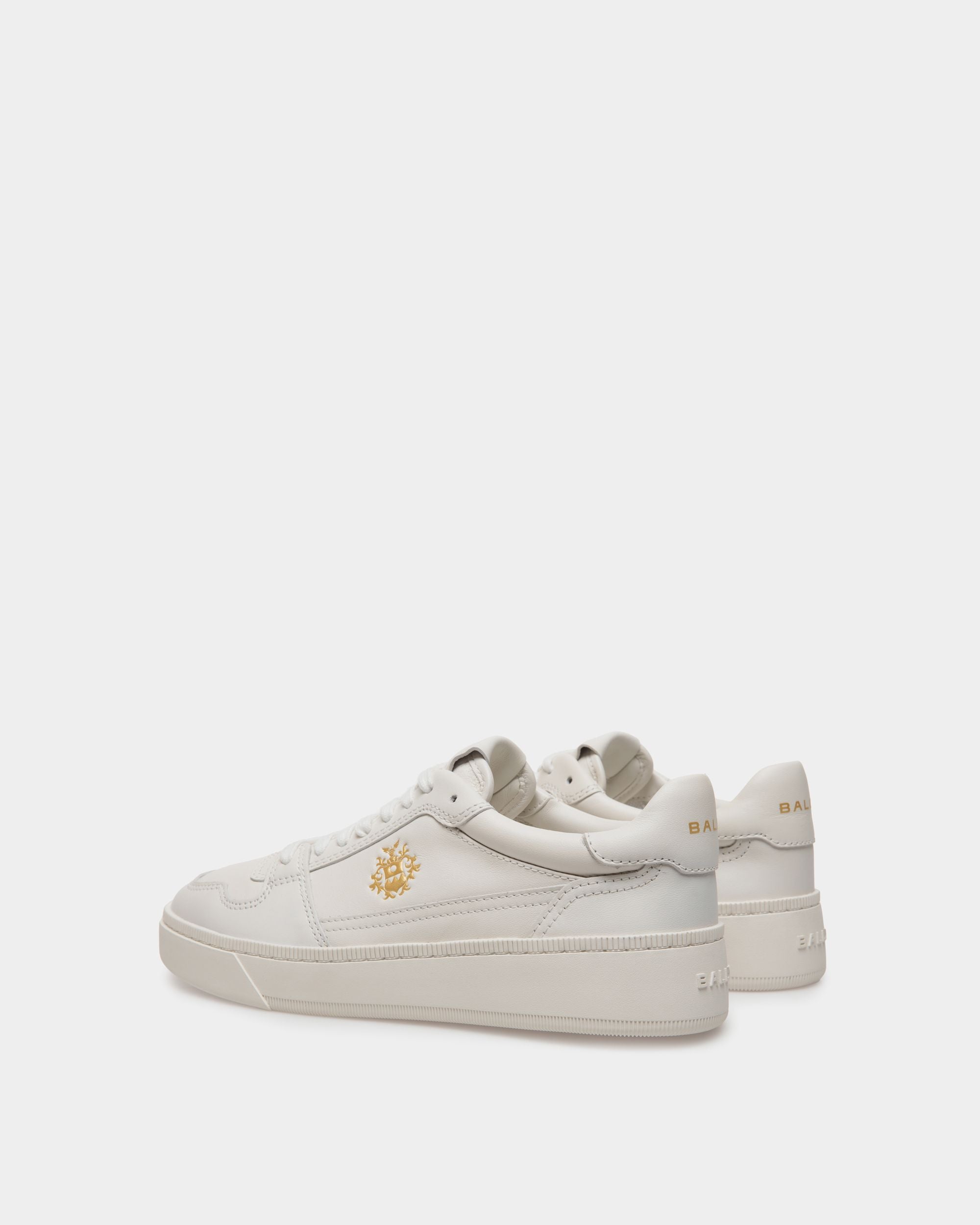 Raise Sneaker In White Leather - Women's - Bally - 04