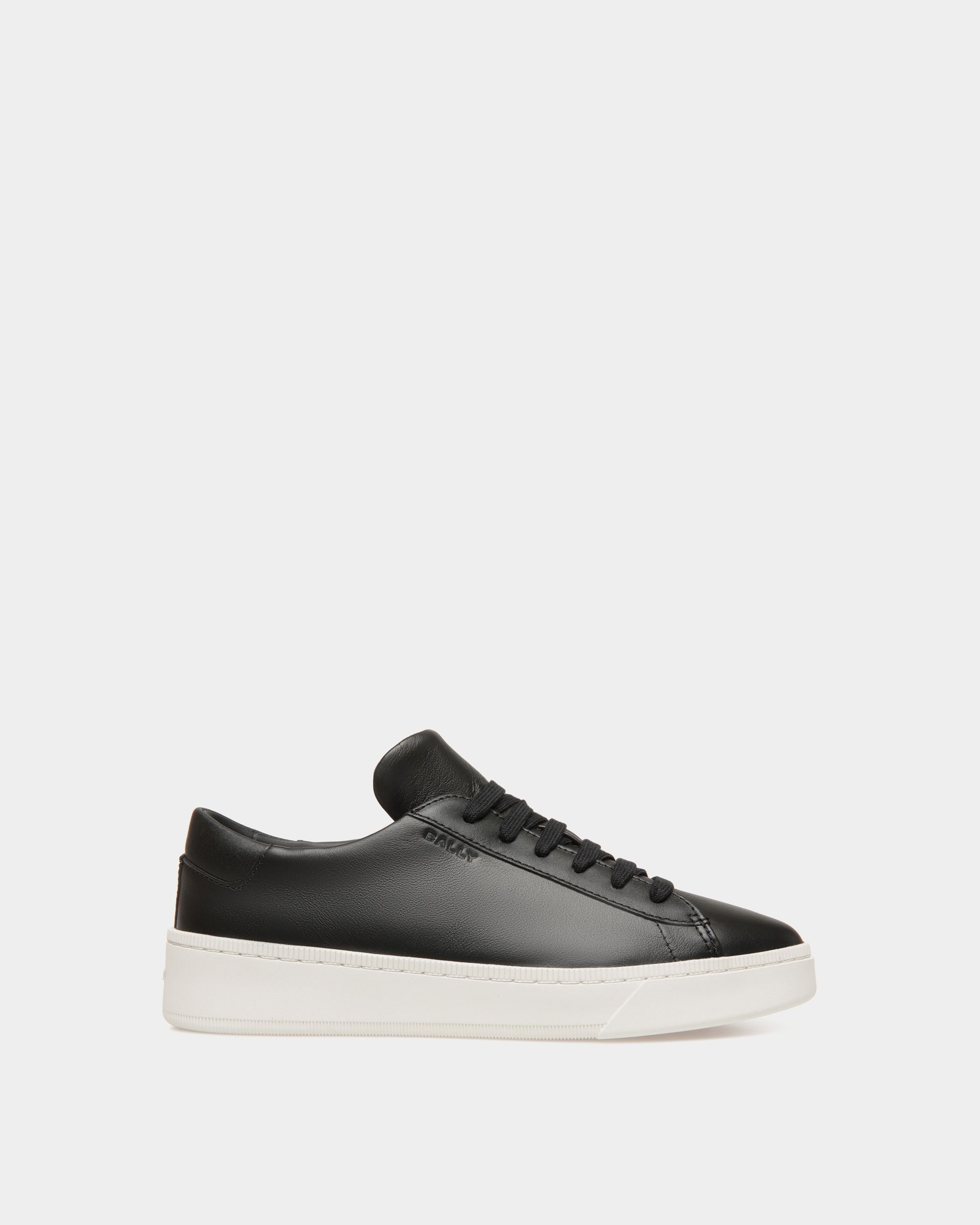 Raise Sneaker In Black Leather - Women's - Bally - 01