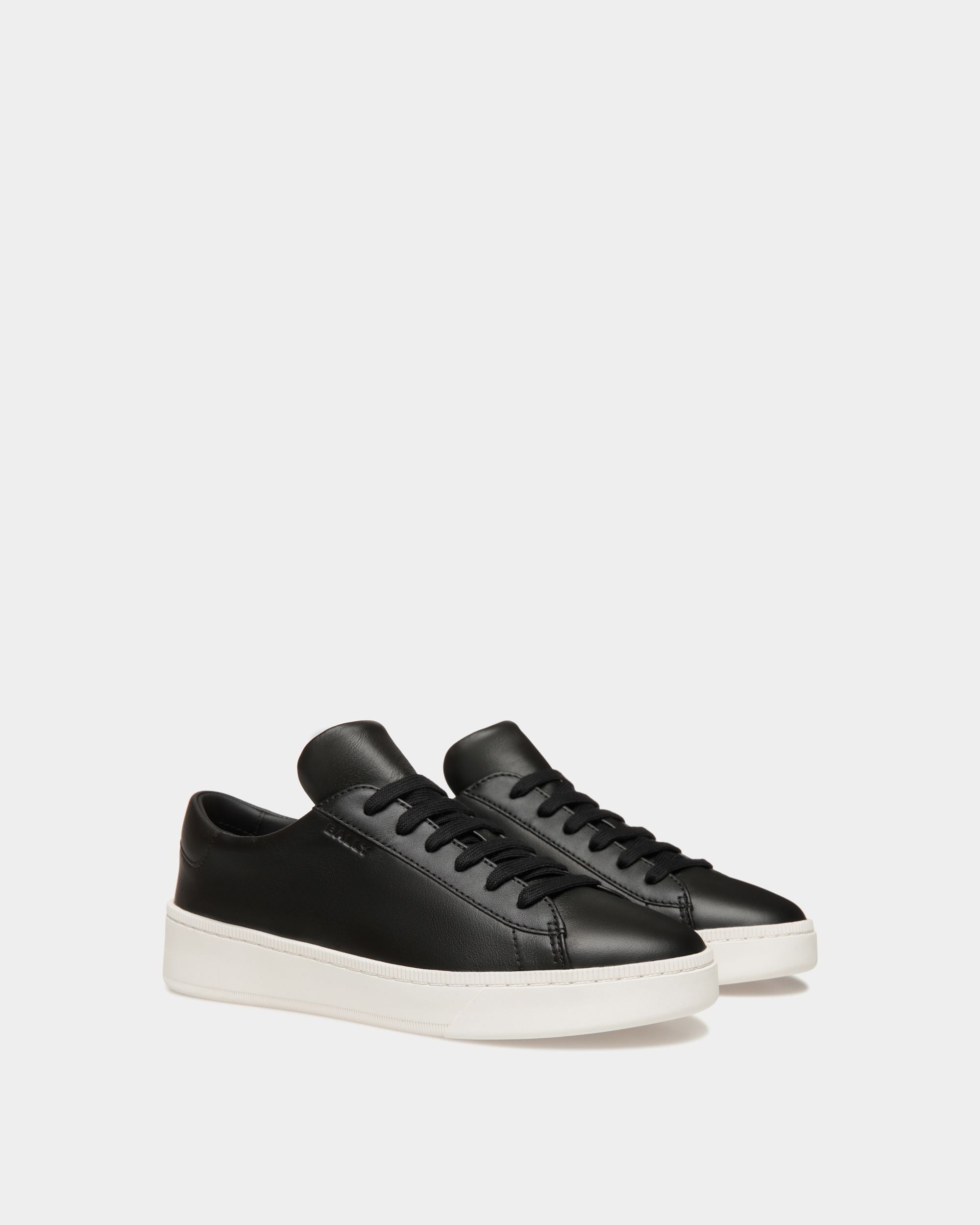 Raise Sneaker In Black Leather - Women's - Bally - 02