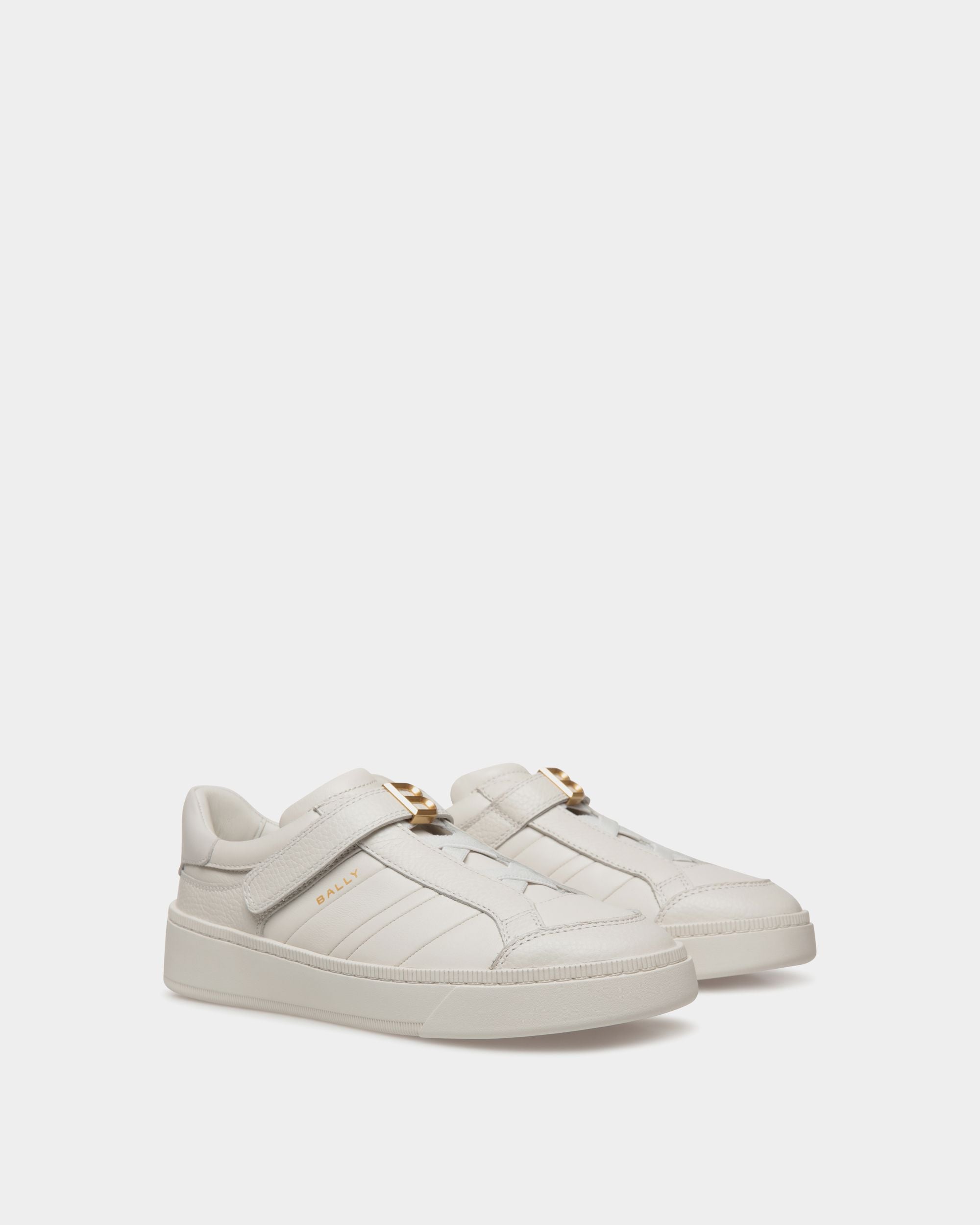 Raise Sneaker In White Leather - Women's - Bally - 02