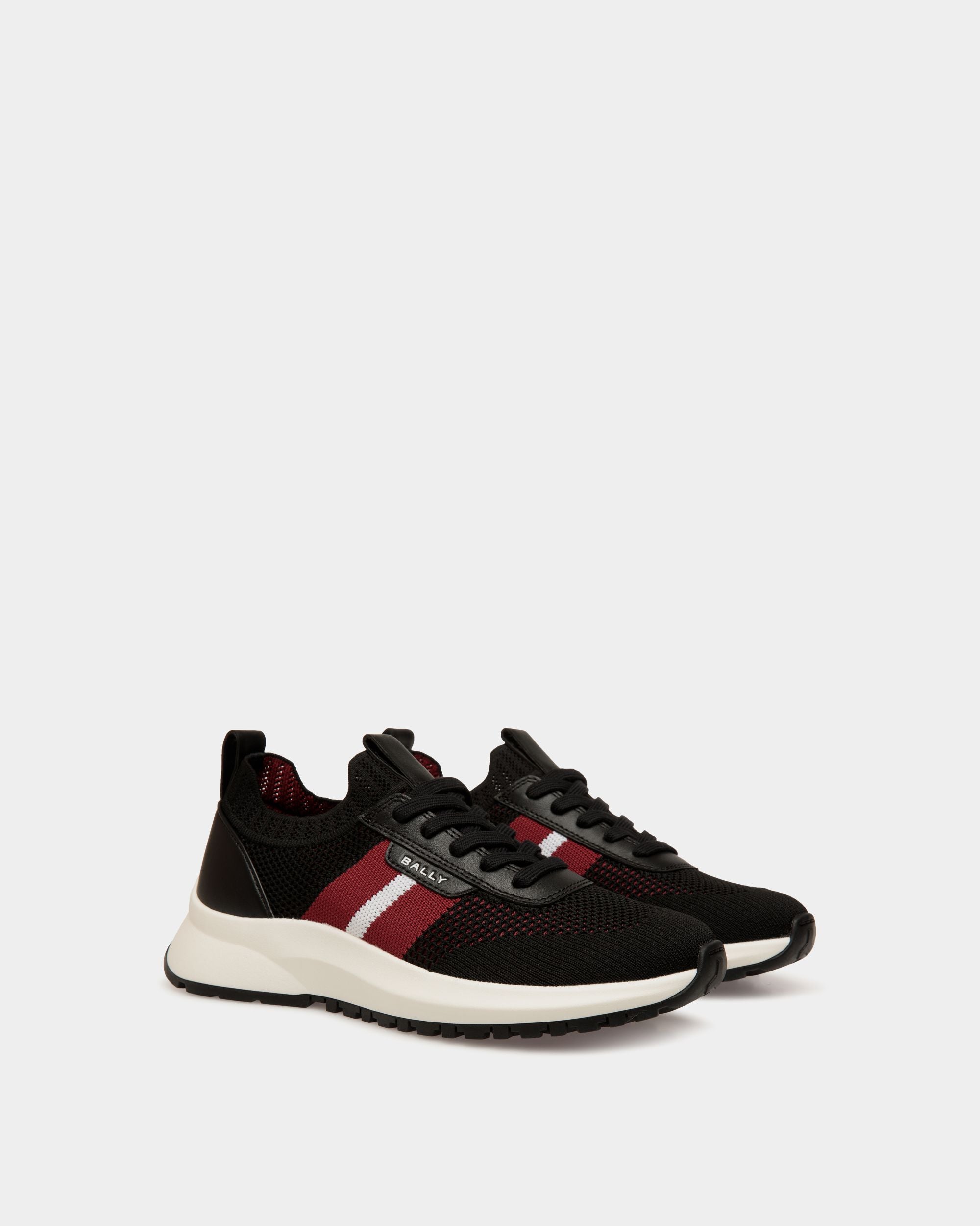 Outline Sneaker in Black Knit - Women's - Bally - 02