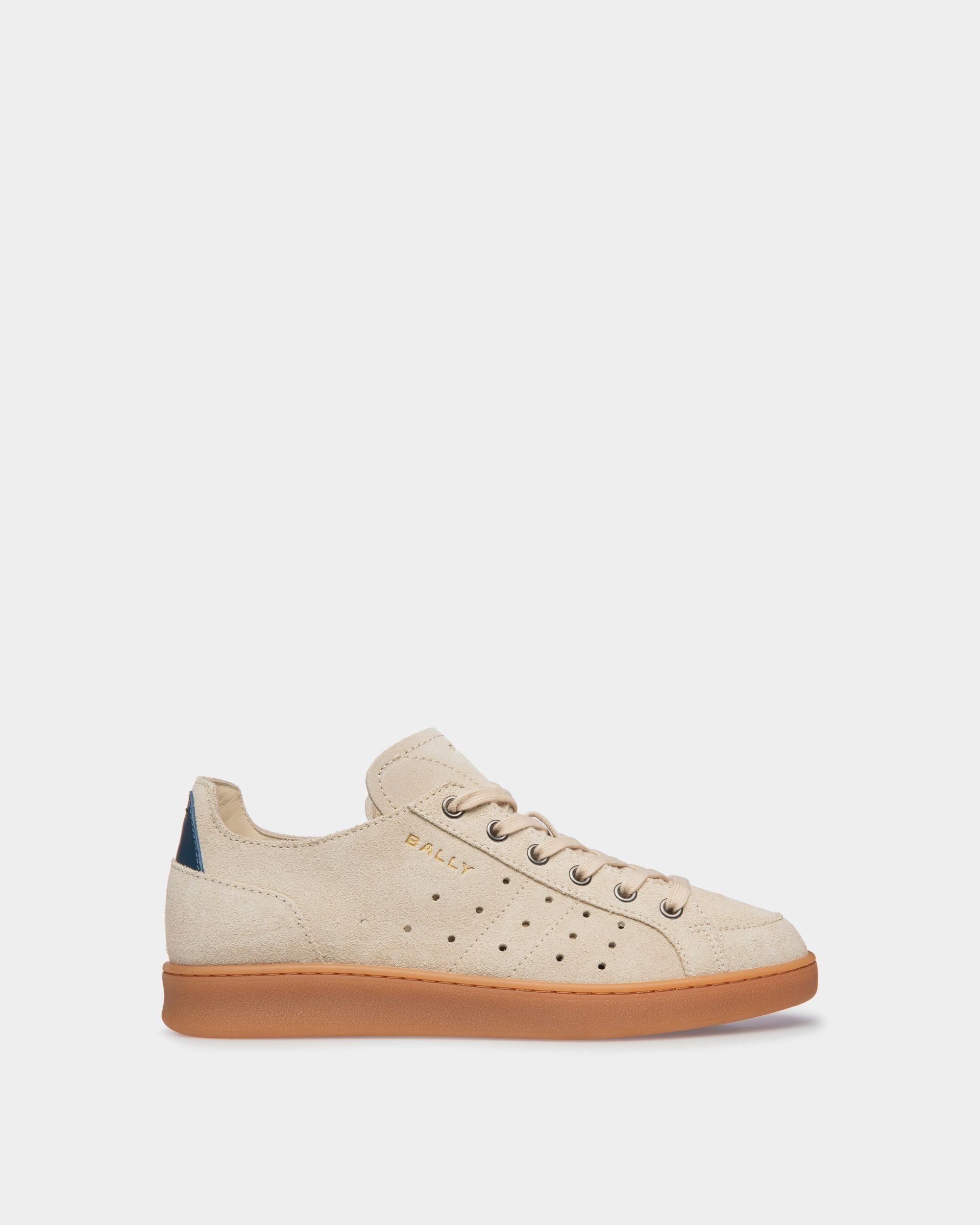 Tennis Sneaker in Champagne Suede - Women's - Bally - 01