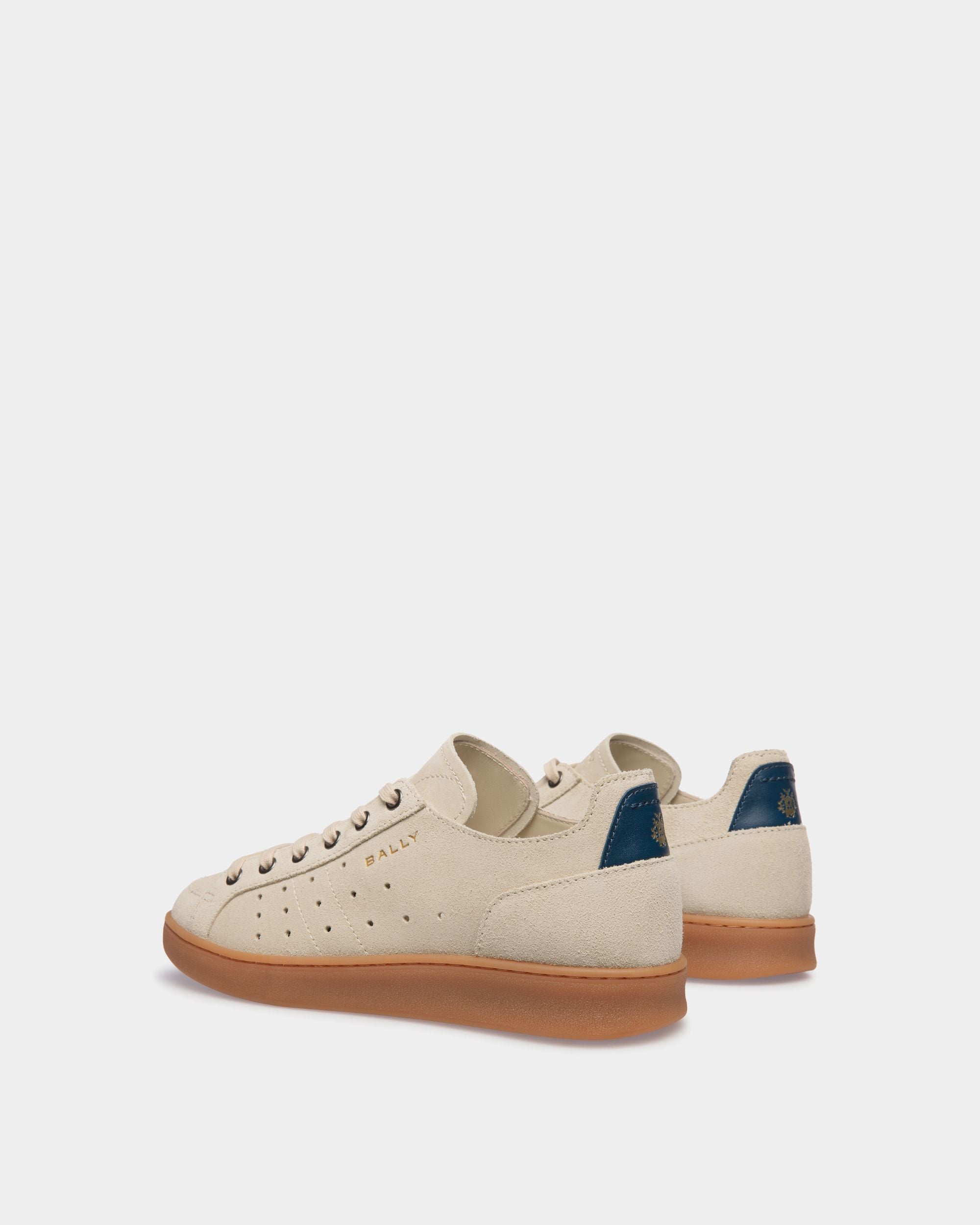 Tennis Sneaker in Champagne Suede - Women's - Bally - 04