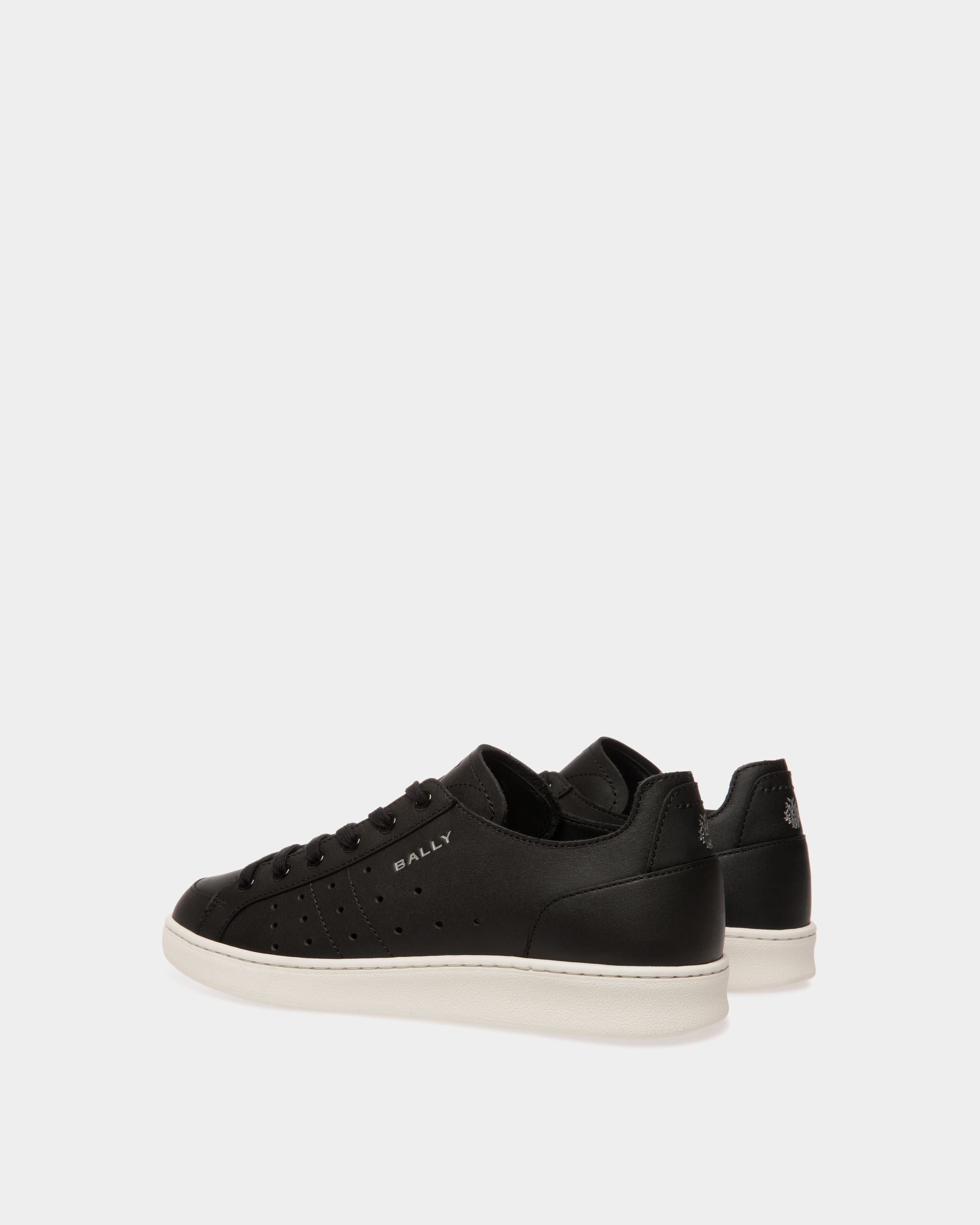 Tennis Sneaker in Black Leather - Women's - Bally - 04
