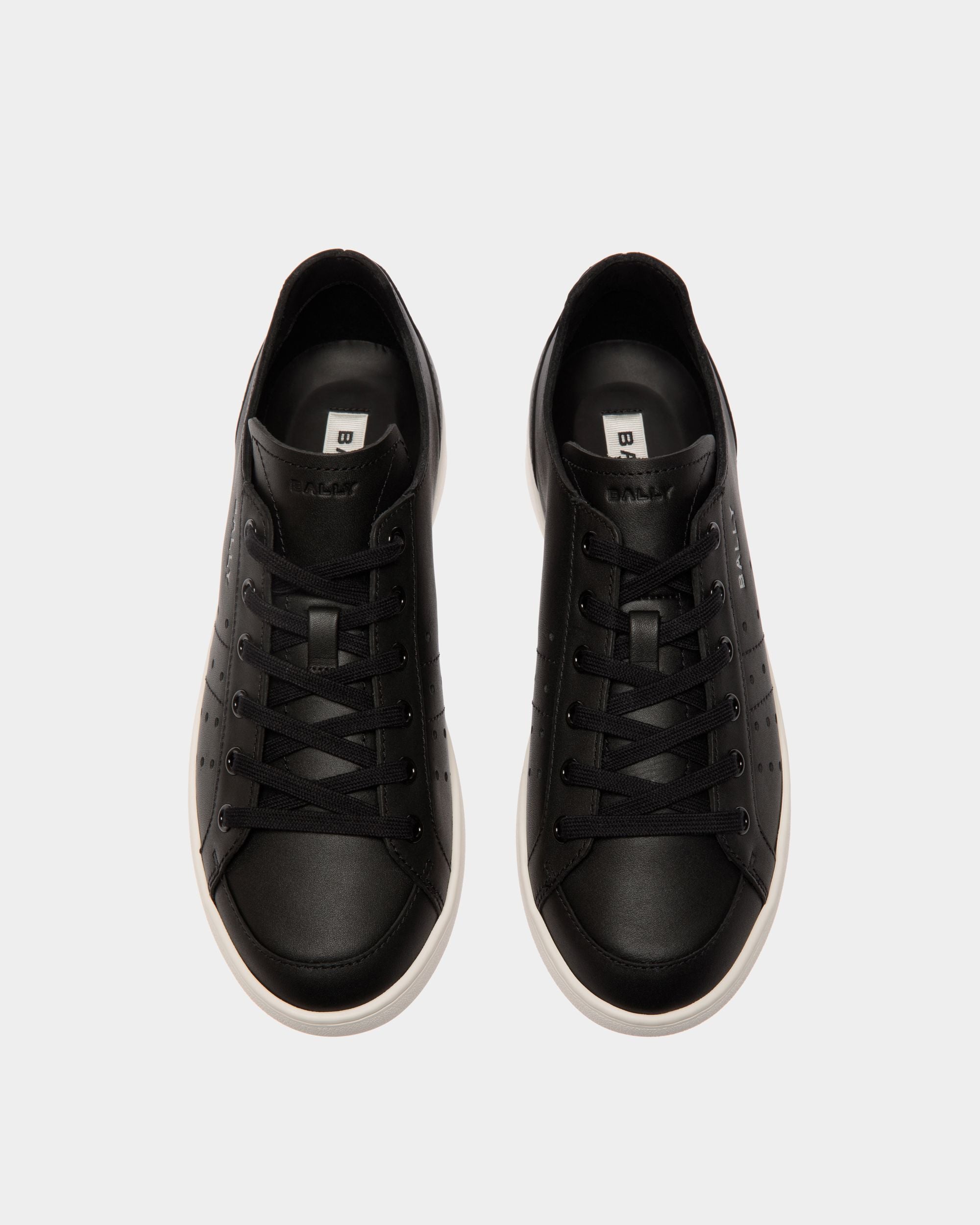 Tennis Sneaker in Black Leather - Women's - Bally - 05