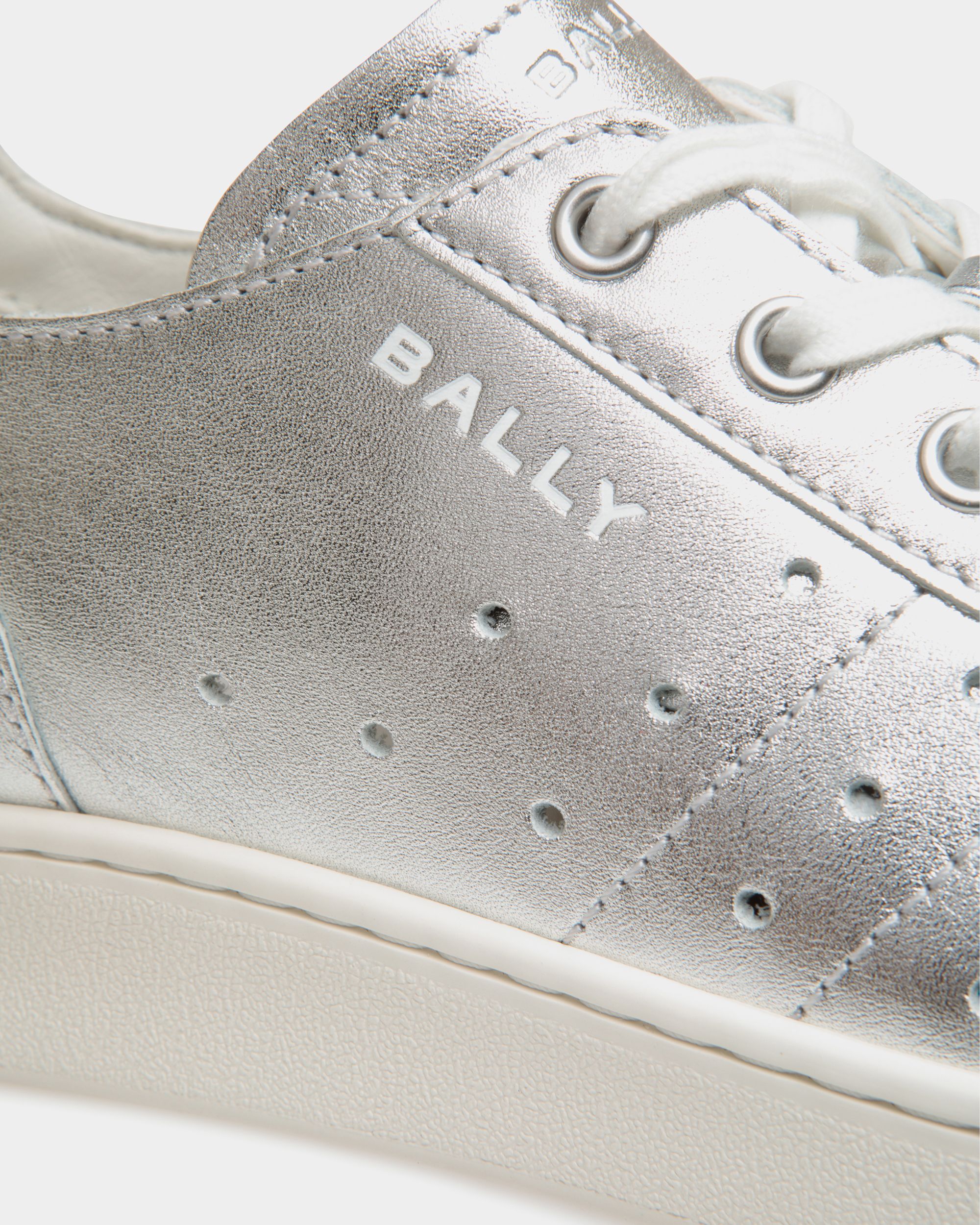Tennis Sneaker In White Leather - Women's - Bally - 05