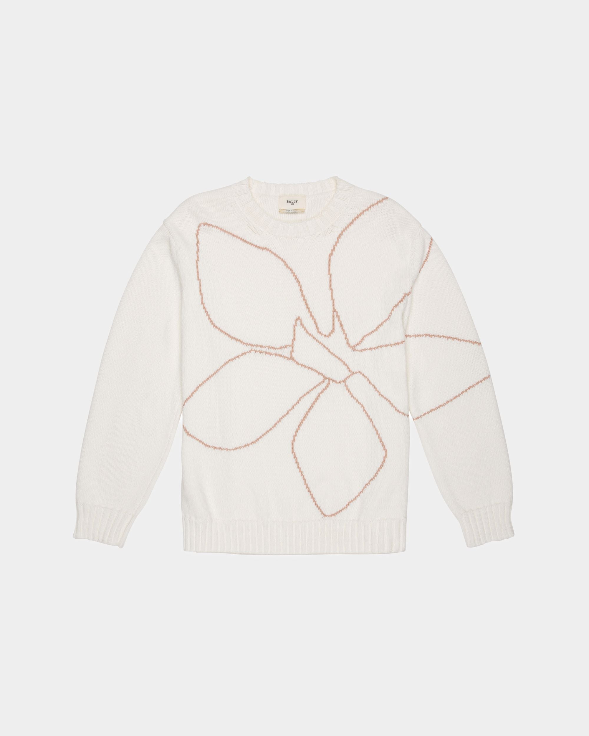 Cotton Sweater In Bone - Women's - Bally - 01