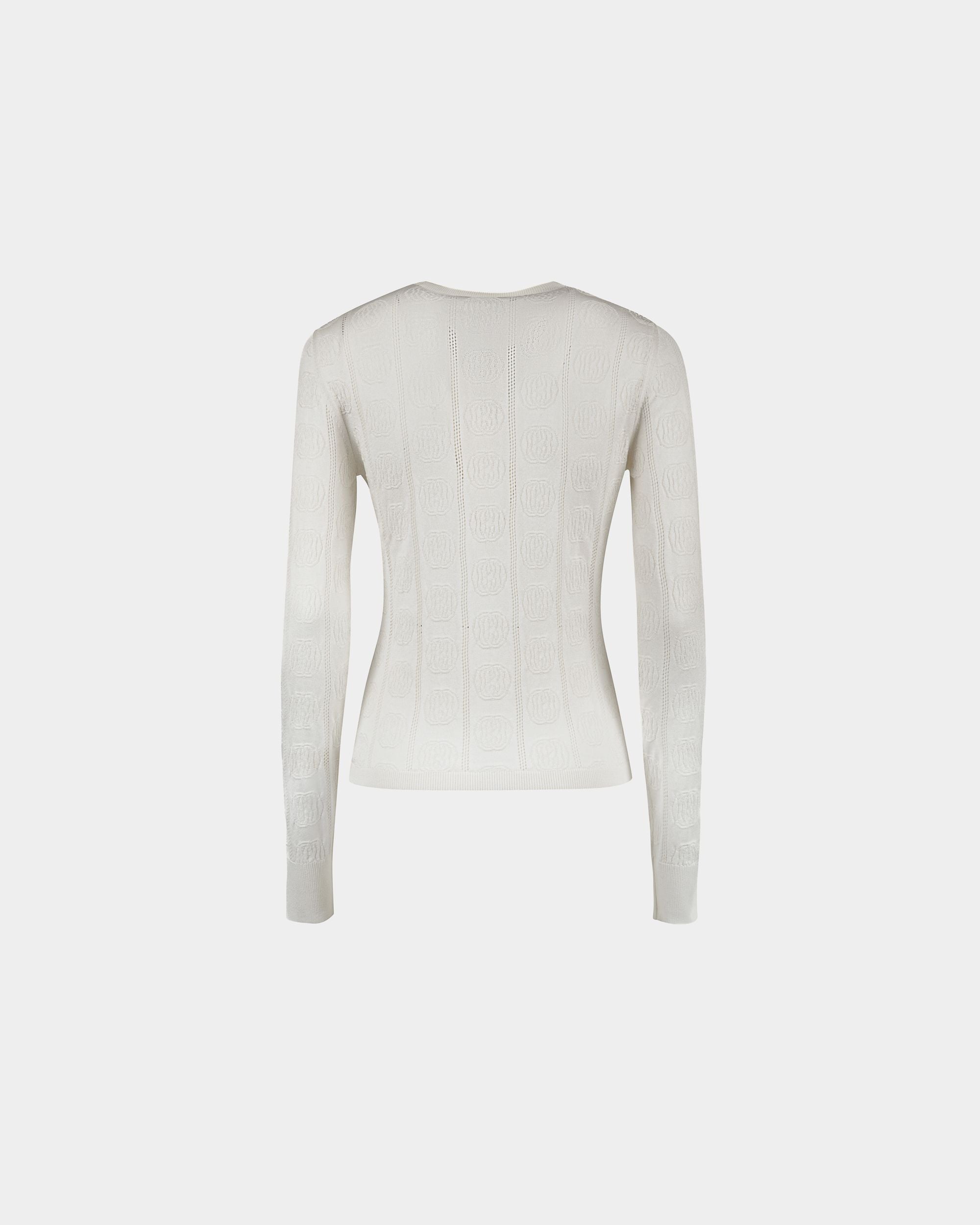 Crewneck Top In A Beige Silk Blend - Women's - Bally - 07