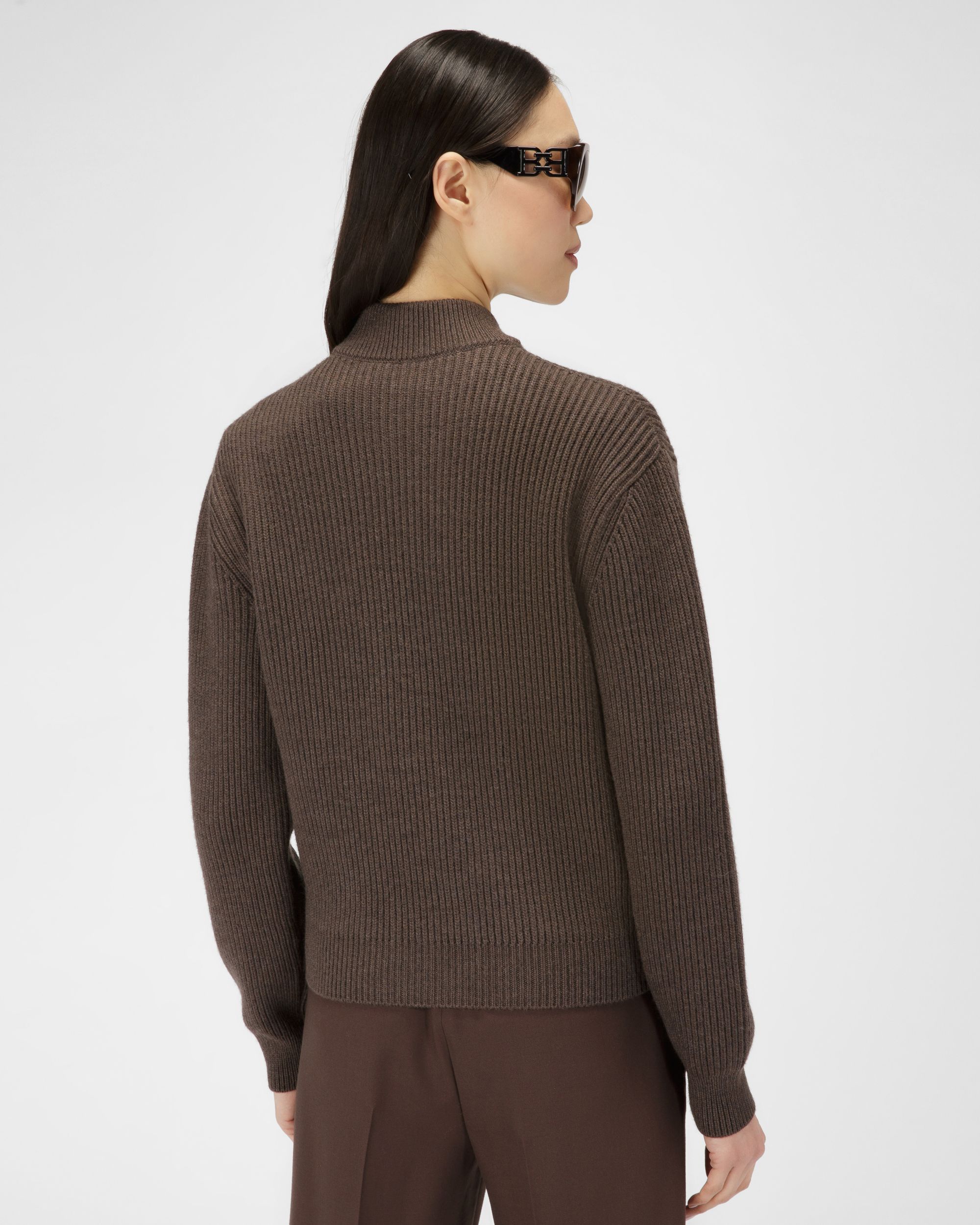 Wool Jacket In Army Green - Women's - Bally - 03