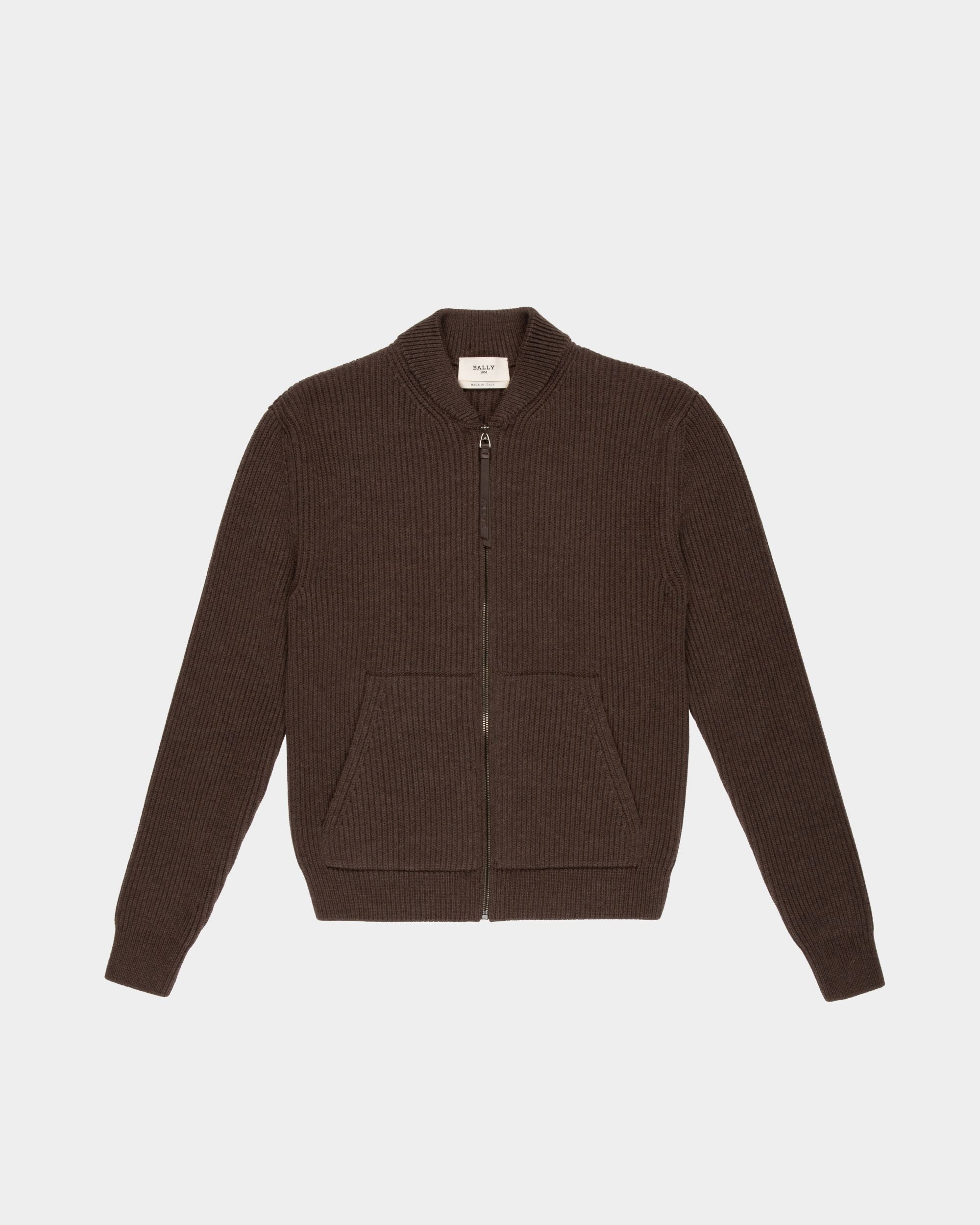 Wool Jacket In Army Green - Women's - Bally - 05
