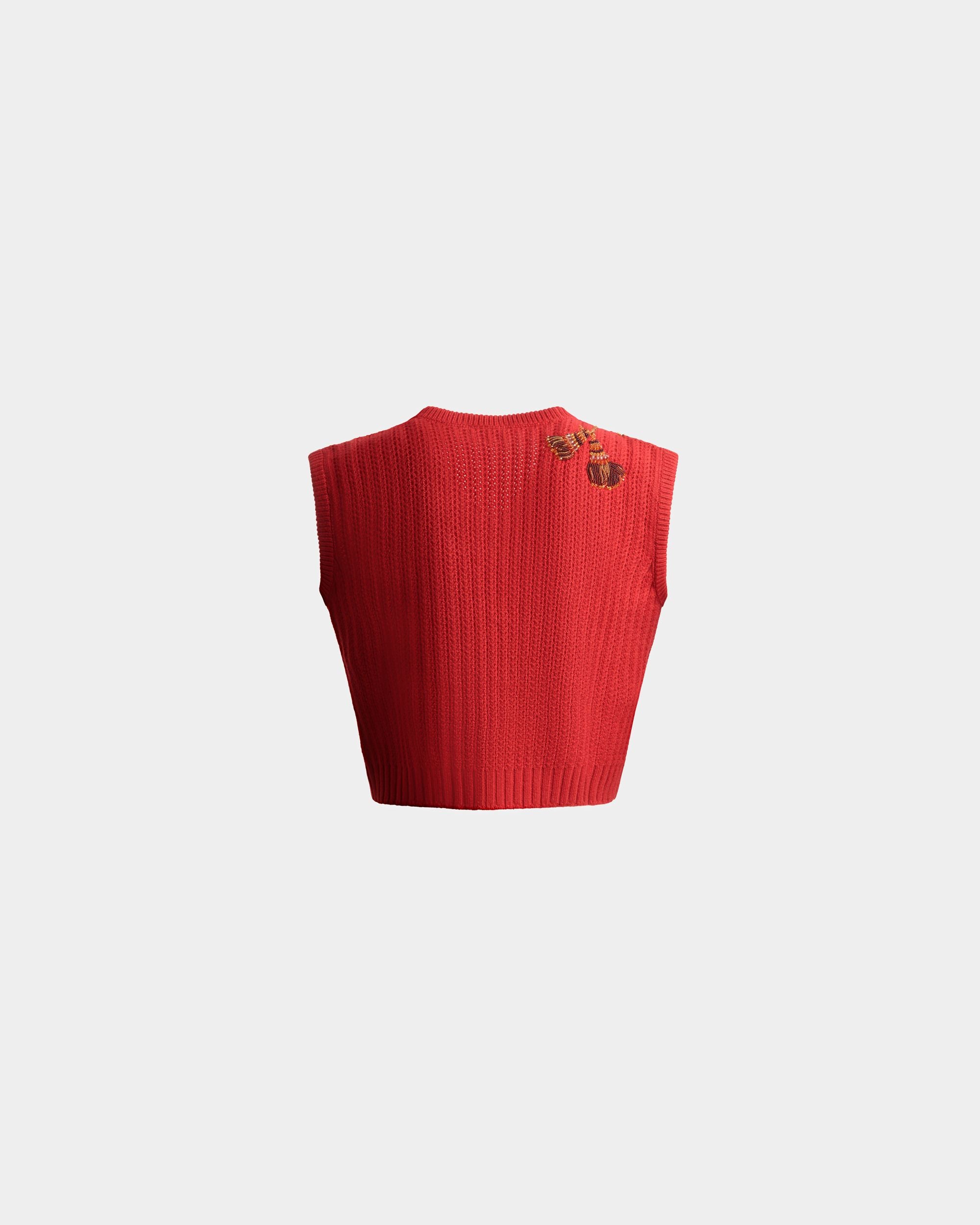 Vest In Red Cashmere - Women's - Bally - 07