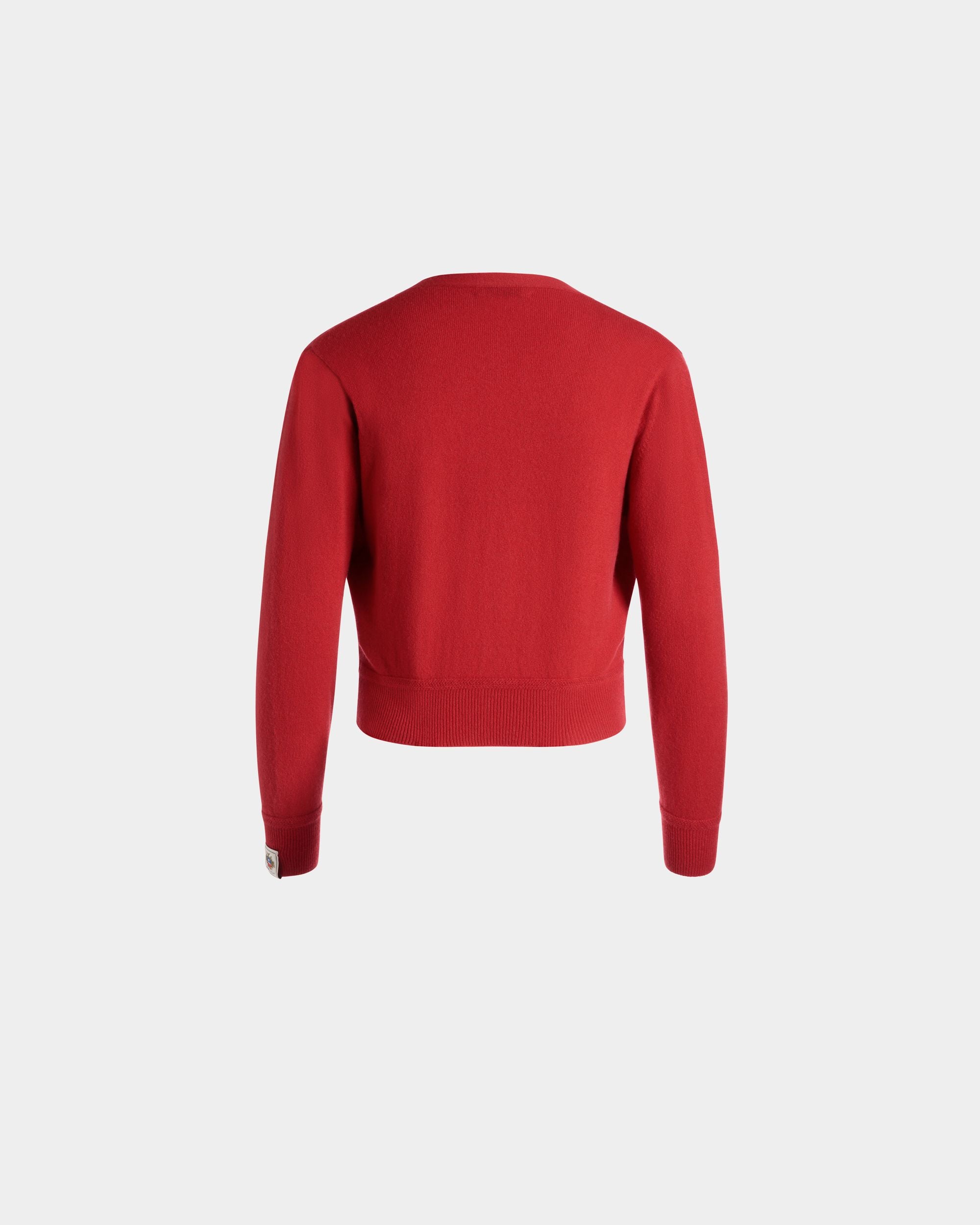 Cardigan In Candy Red Cashmere - Women's - Bally - 03