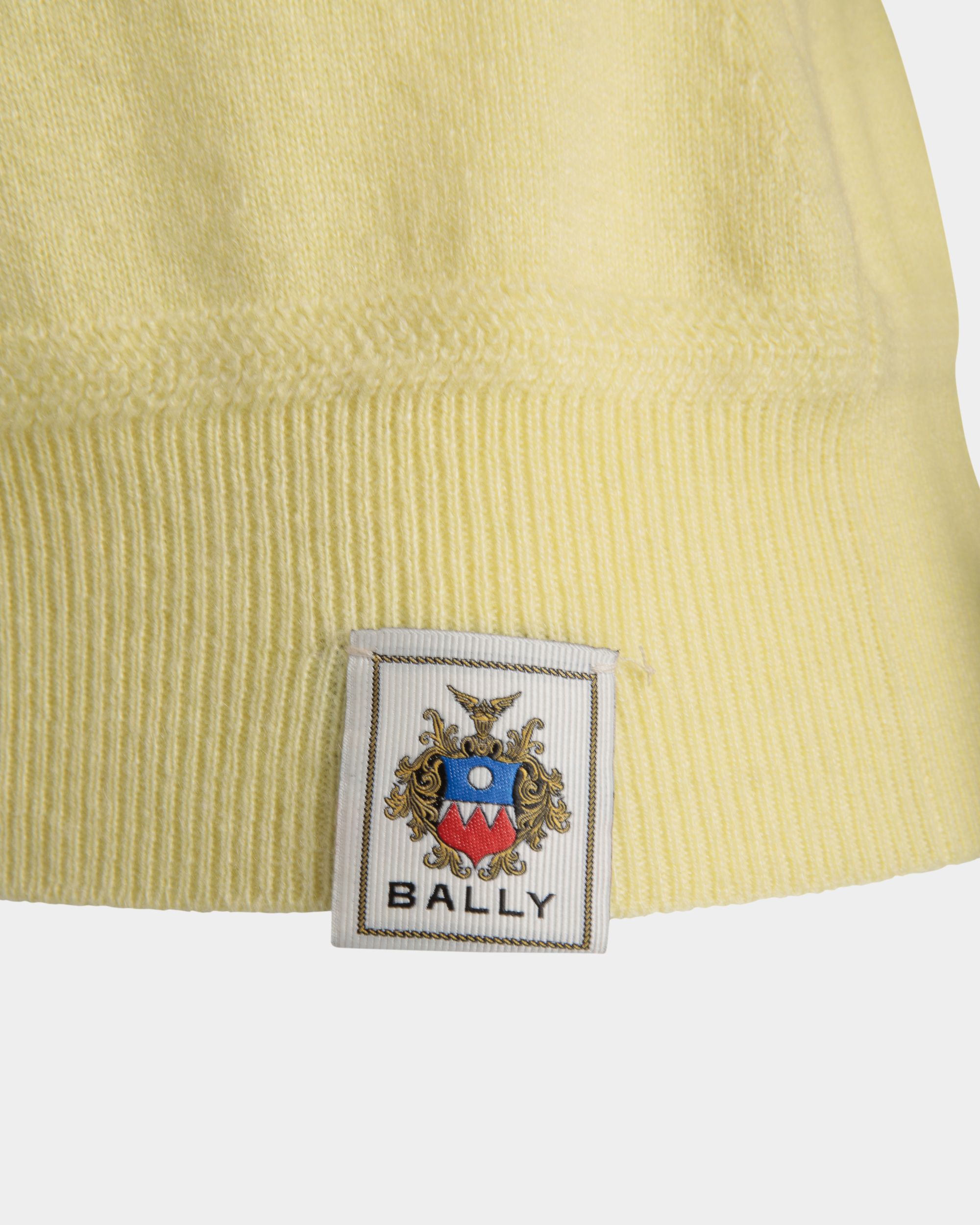 Knit Polo In Cream Cashmere - Women's - Bally - 05