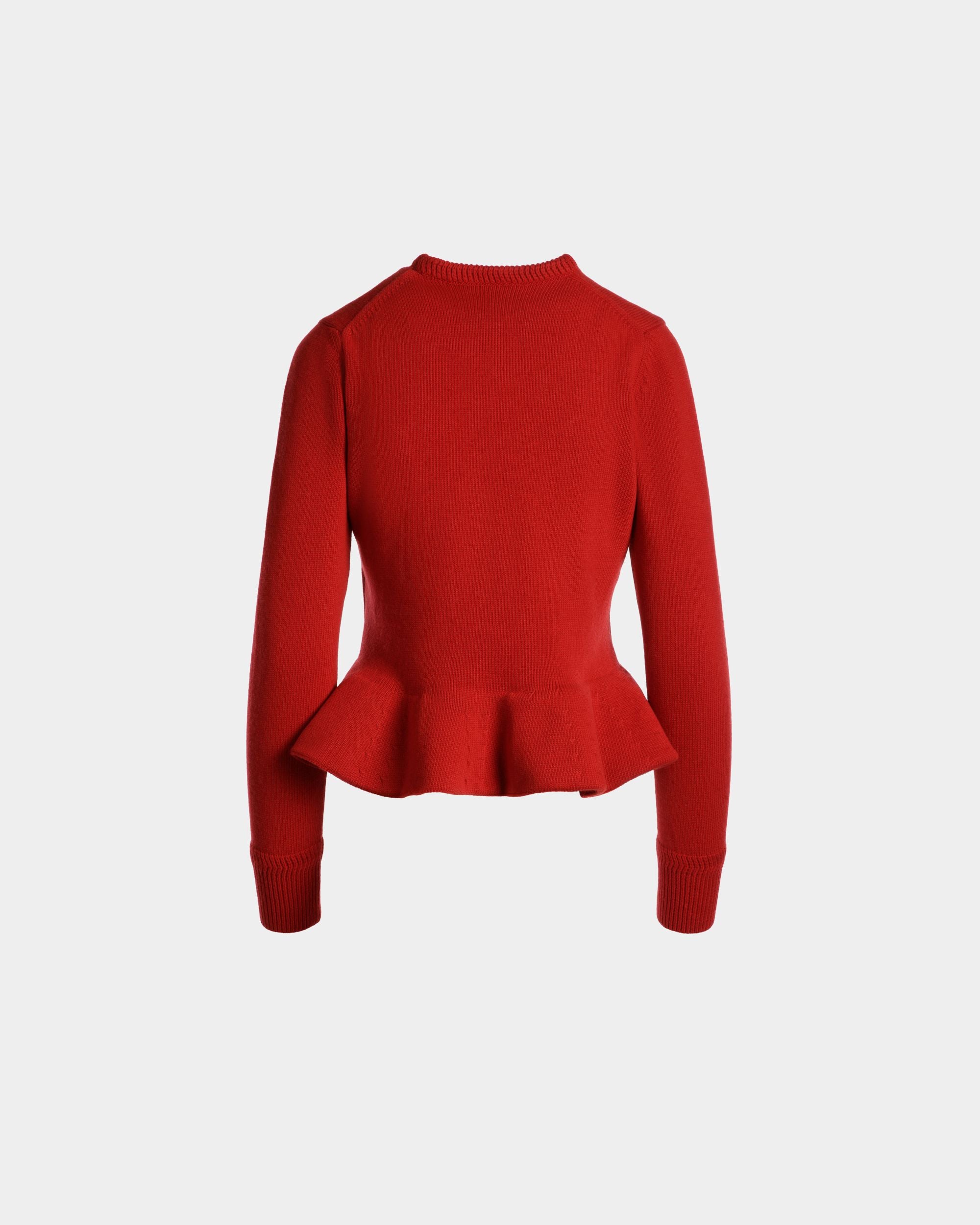 Knit Top In Red Wool - Women's - Bally - 03