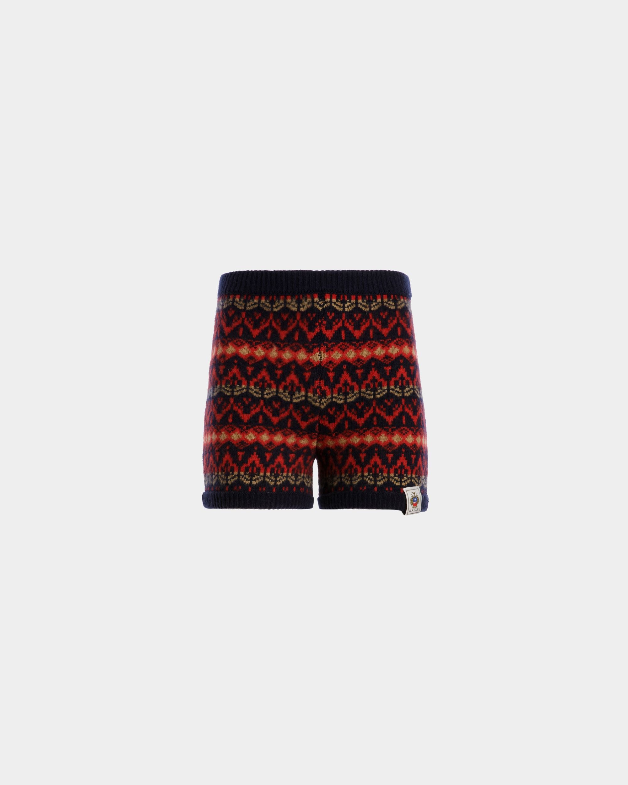 Knit Shorts In Multicolor Wool - Women's - Bally - 01
