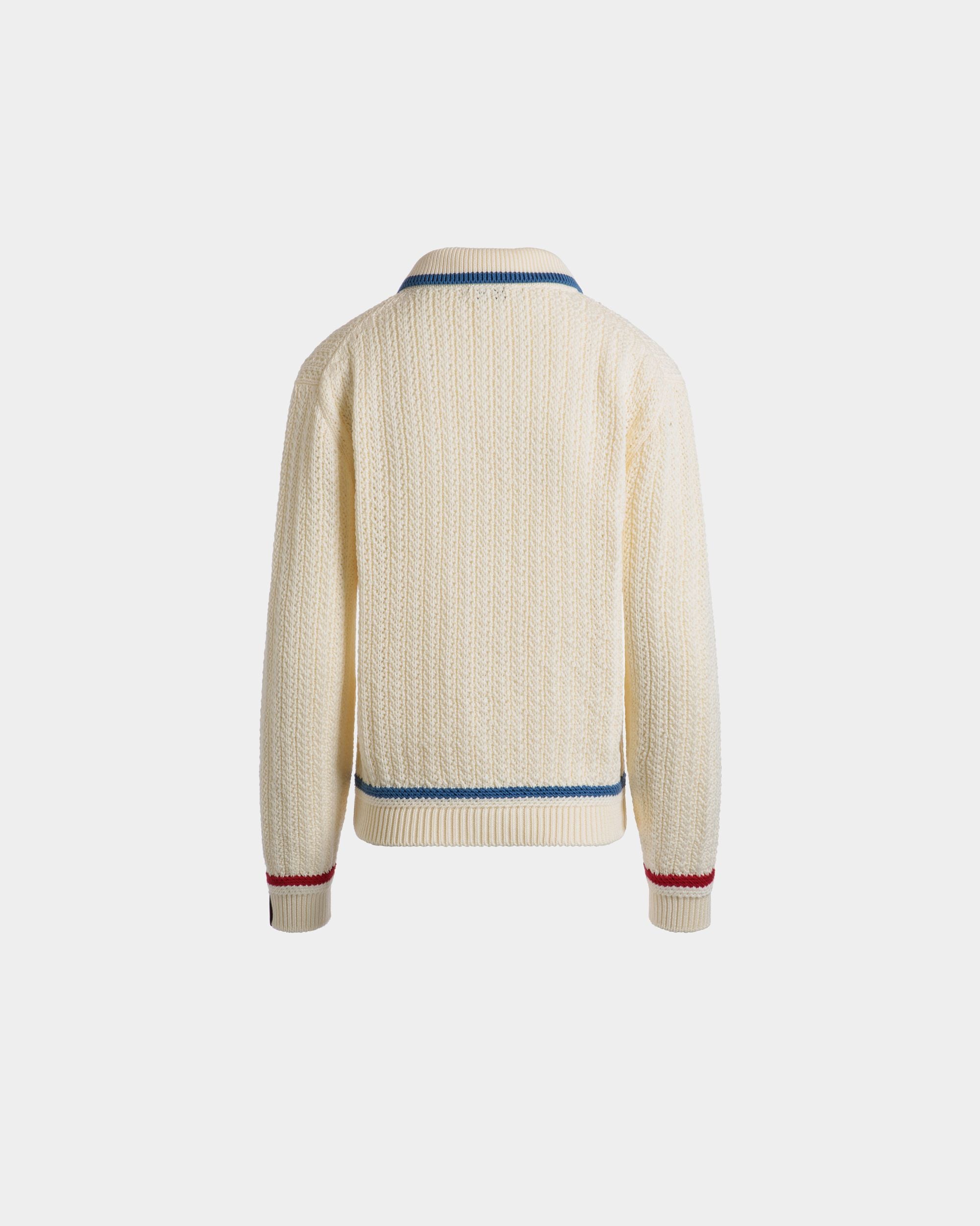 Cardigan in Ivory Cotton - Women's - Bally - 07