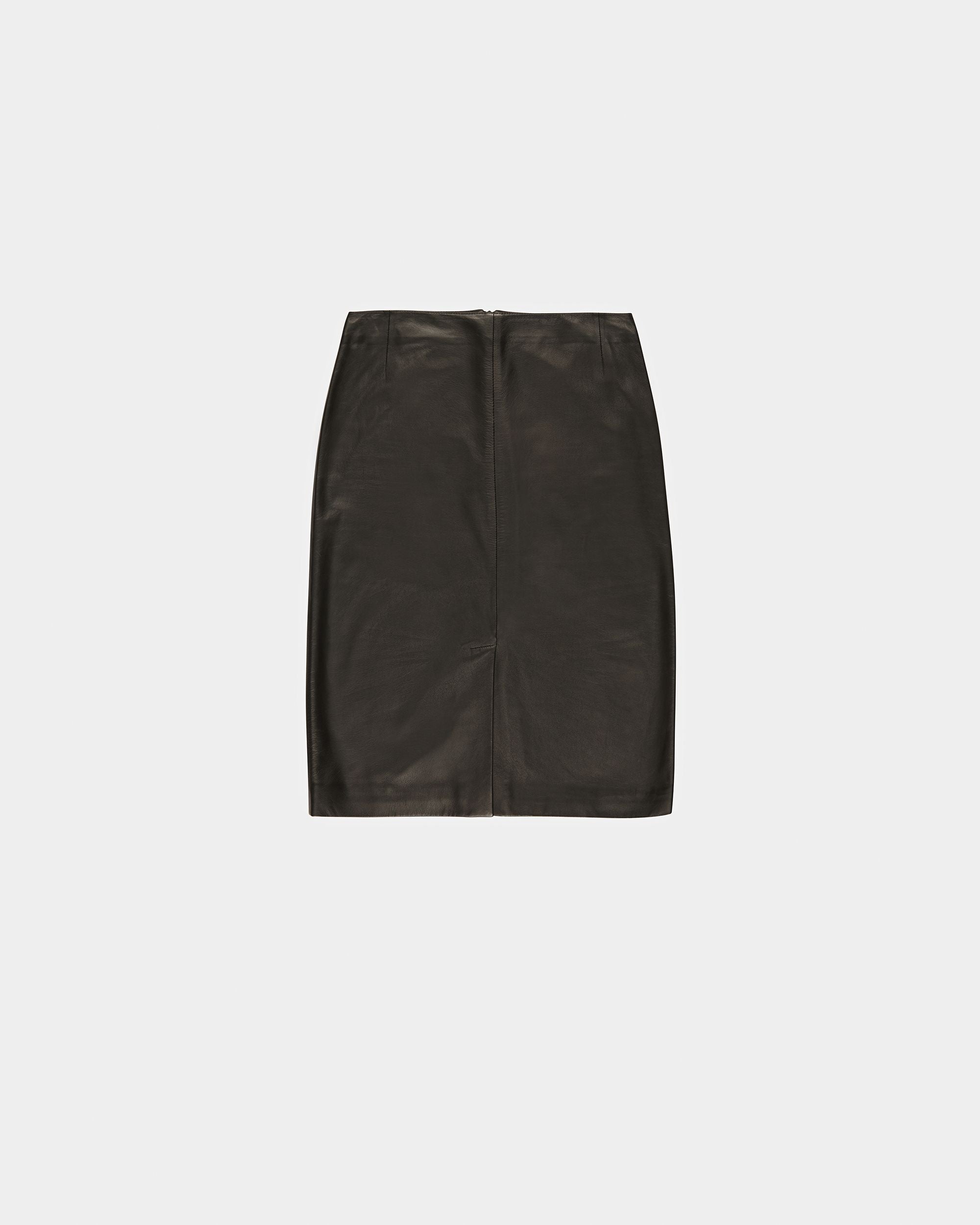 Leather Skirt In Black - Women's - Bally - 05