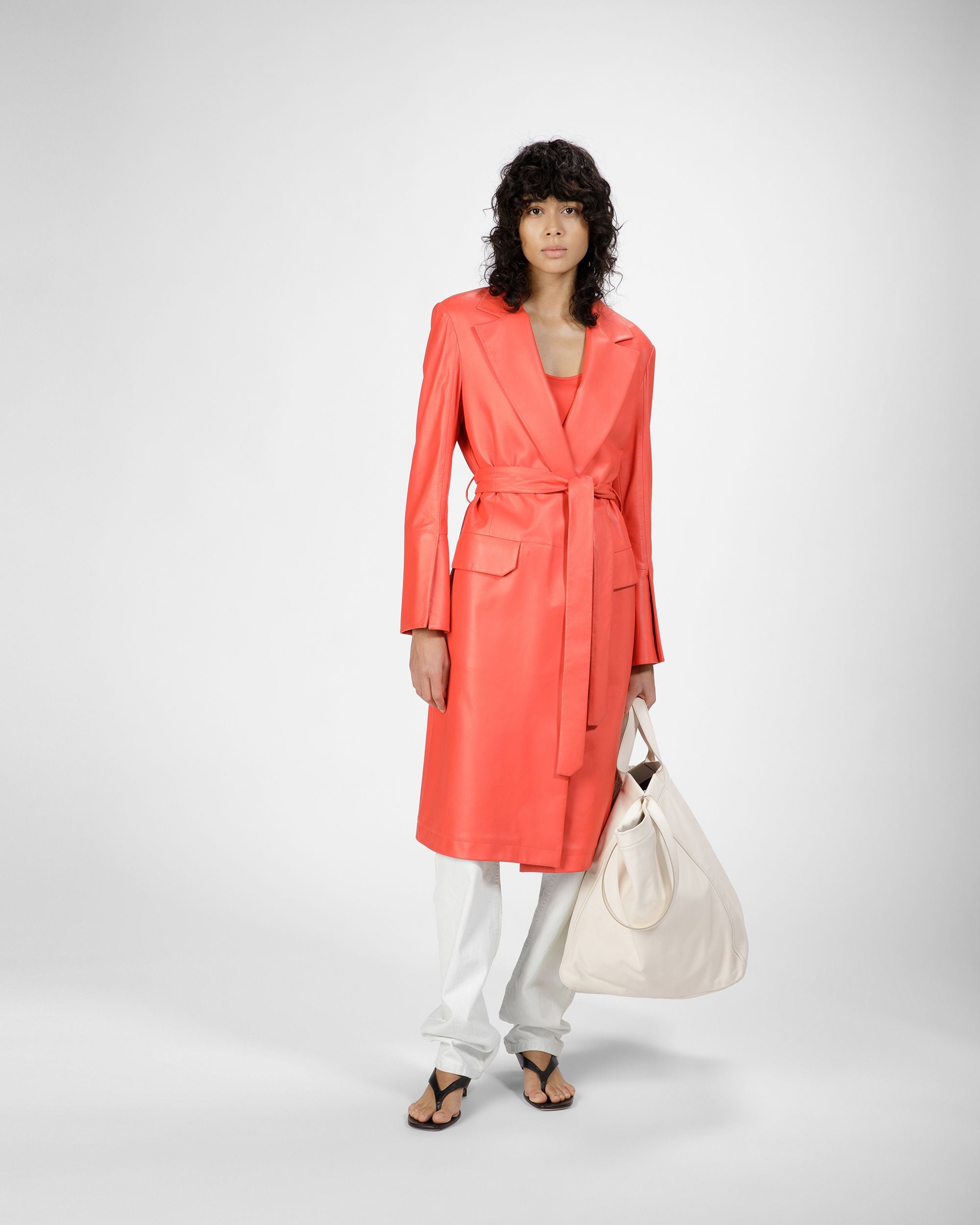 Leather Coat - Women's - Bally - 07