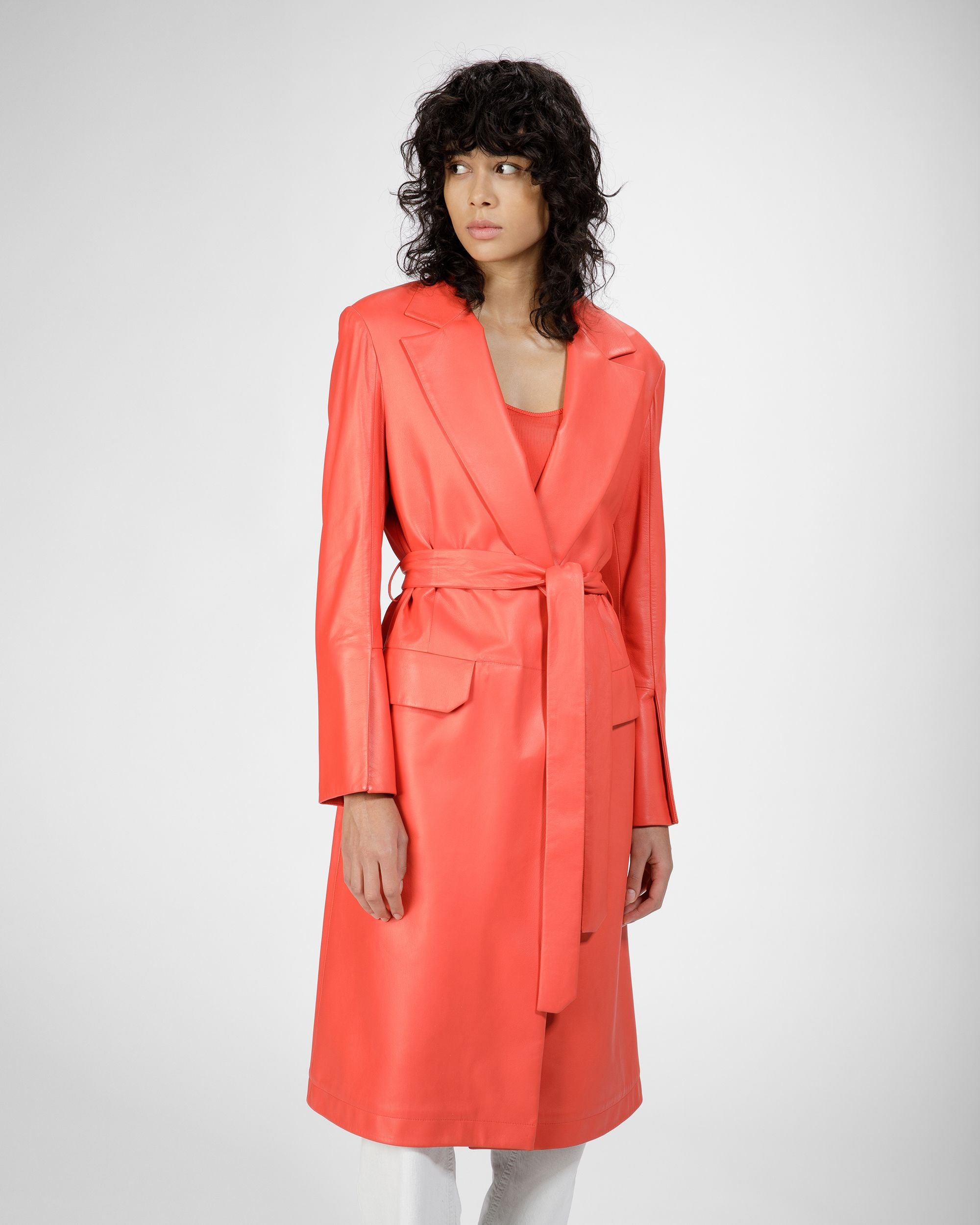 Leather Coat - Women's - Bally - 08