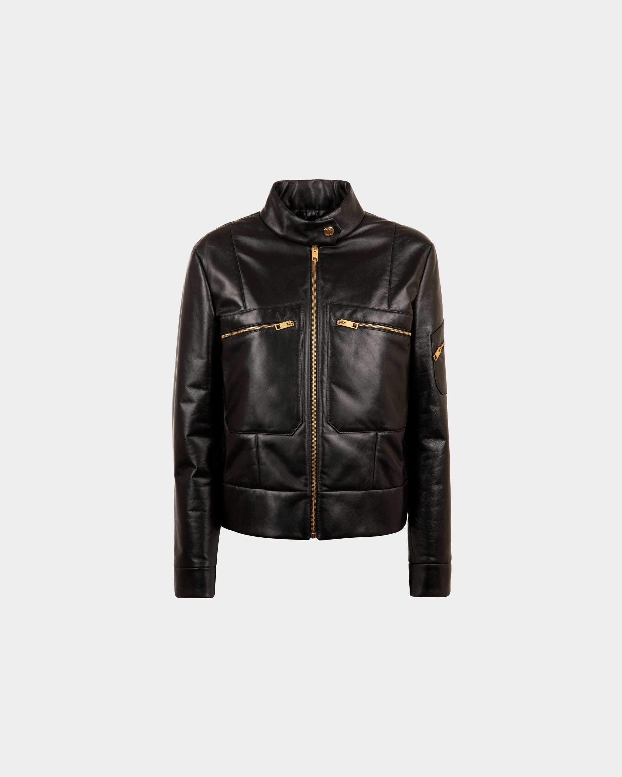Jacket In Black Leather - Women's - Bally - 01