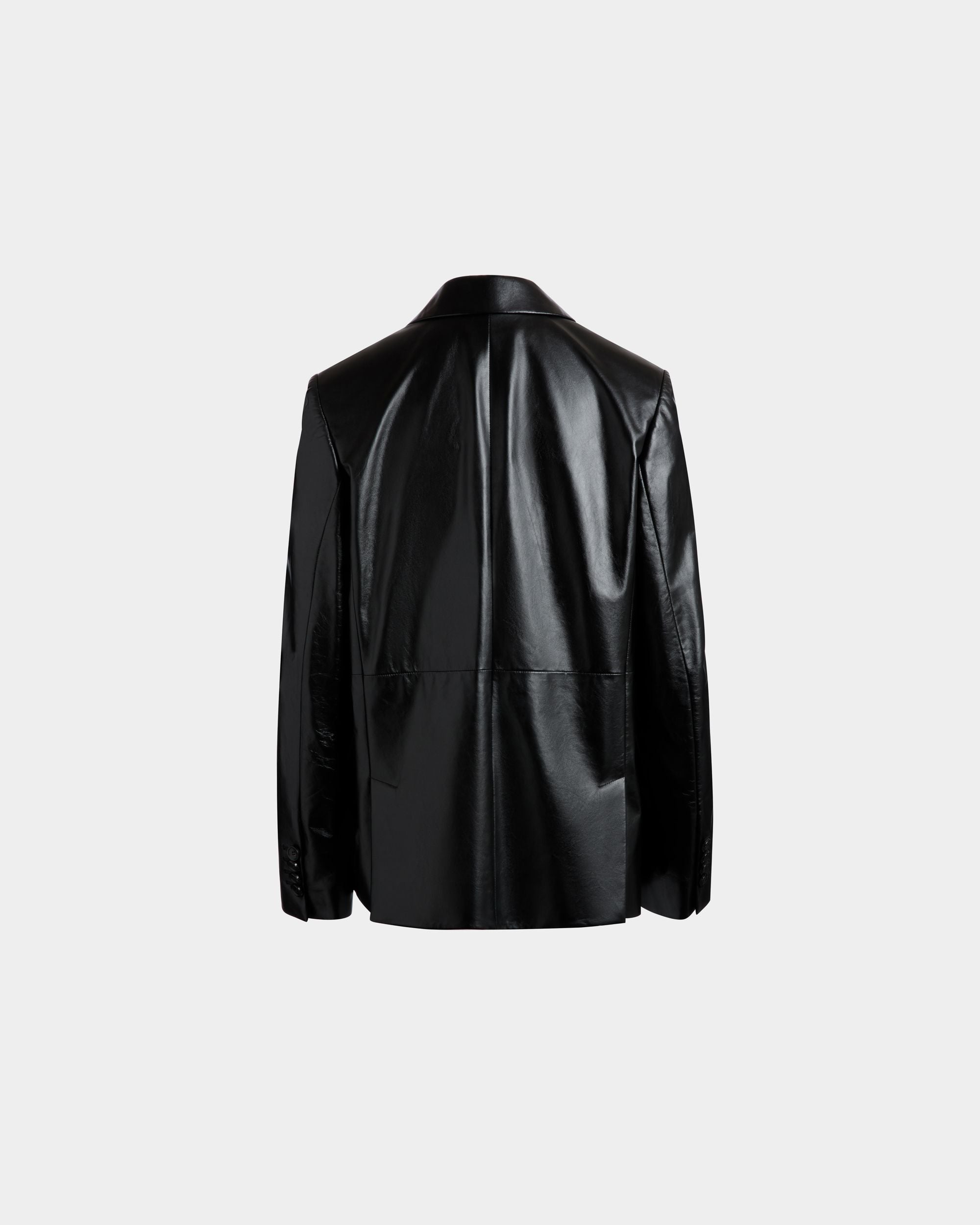 Leather Jacket In Black Leather - Women's - Bally - 03