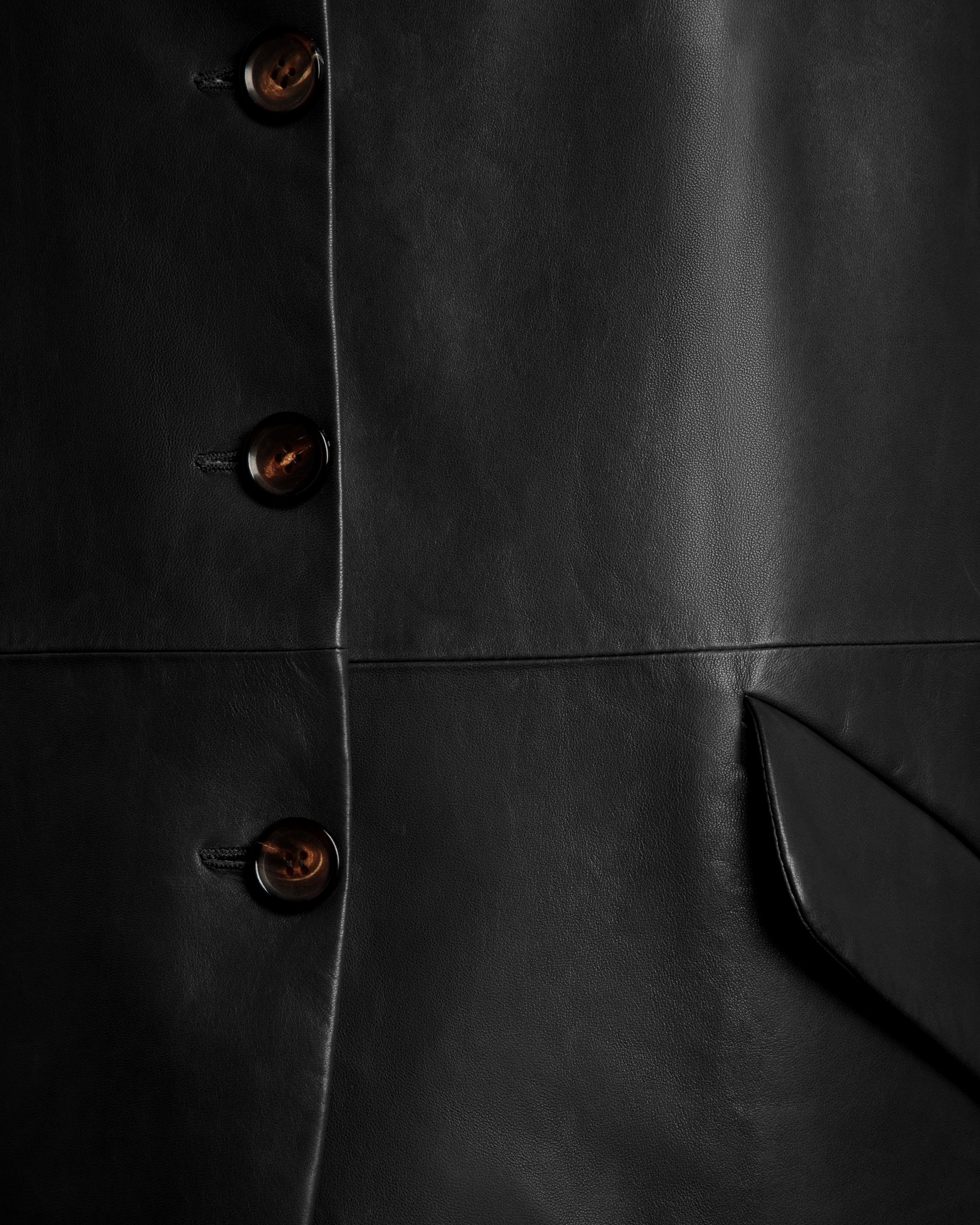 Single-Breasted Midi Coat In Black Leather - Women's - Bally - 02