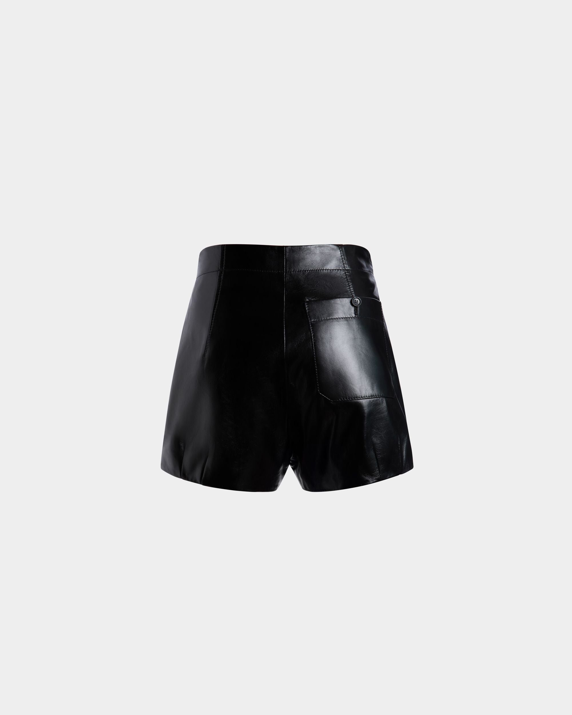 Leather Trousers In Black Lamb - Women's - Bally - 03