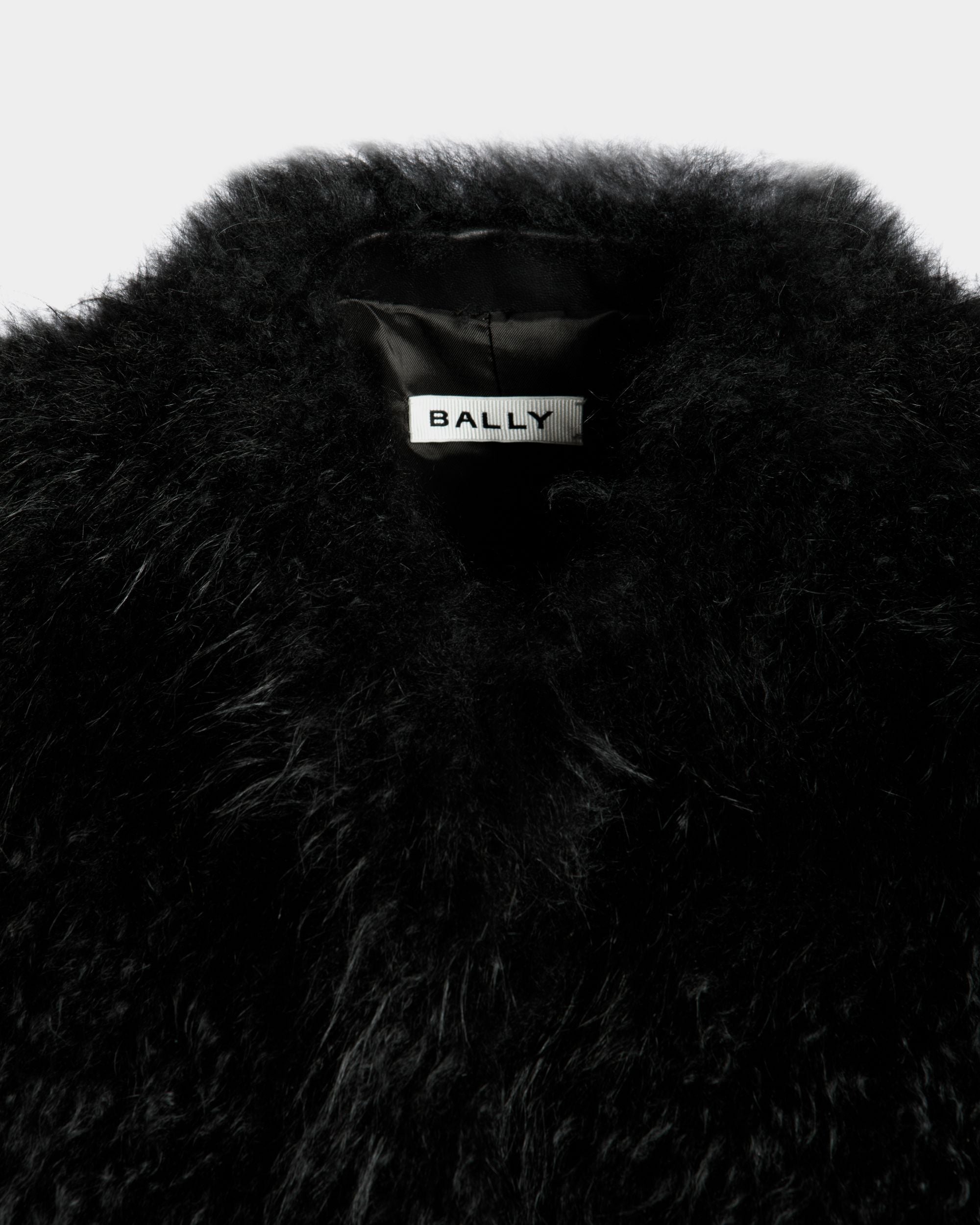 Winter Capsule Vest in Black Shearling - Women's - Bally - 04