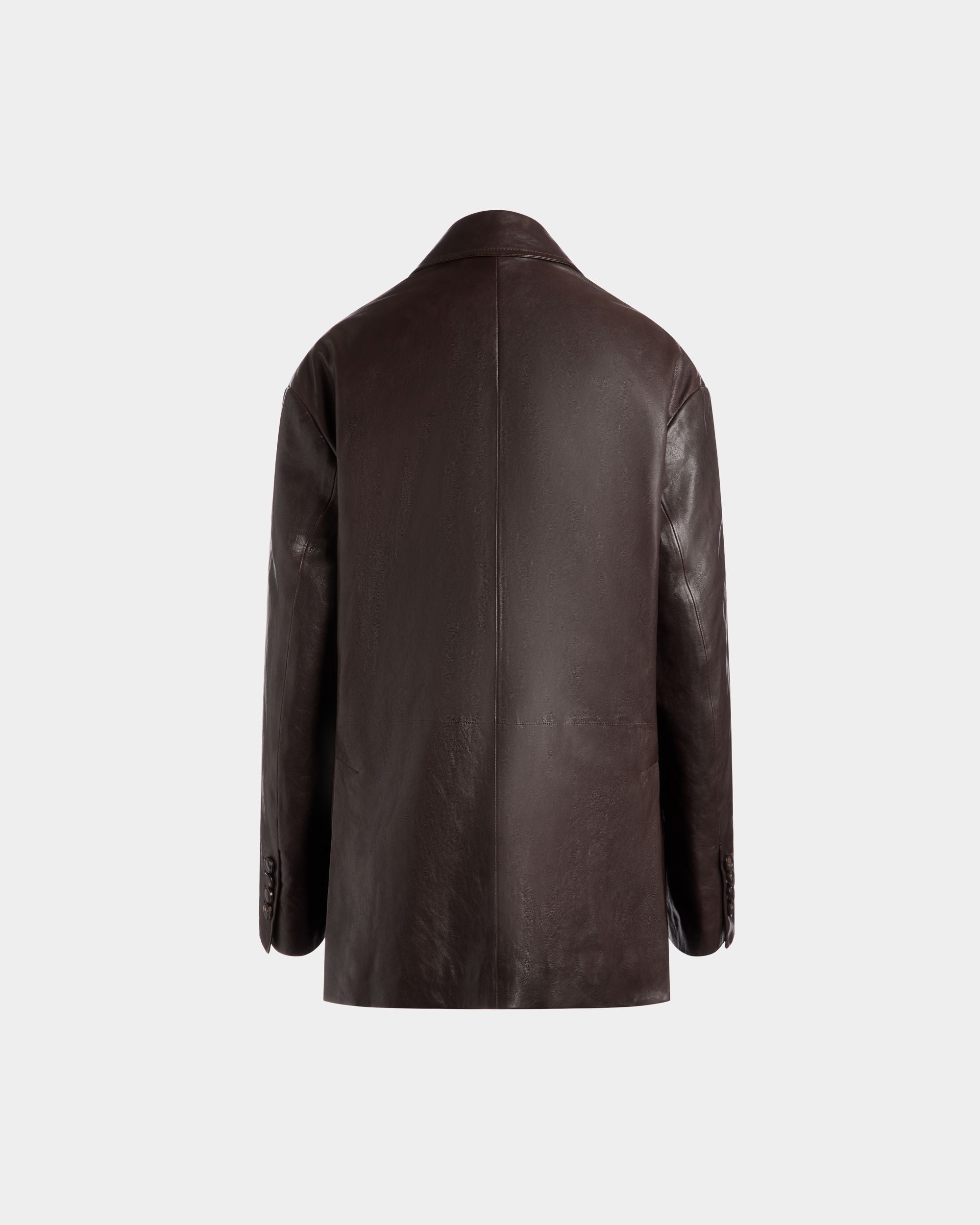 Blazer In Brown Leather - Women's - Bally - 03