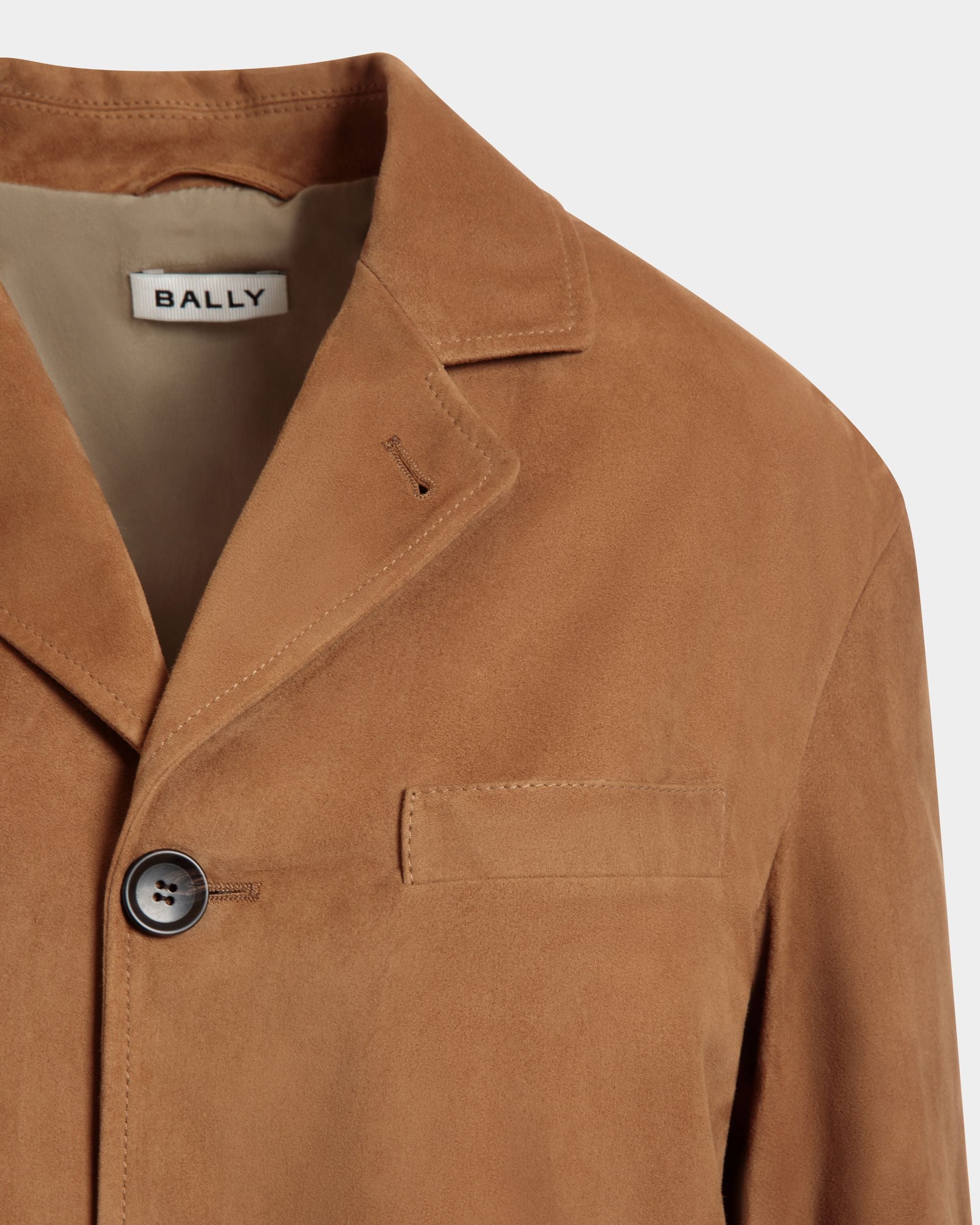 Blazer in Brown Suede - Women's - Bally - 04