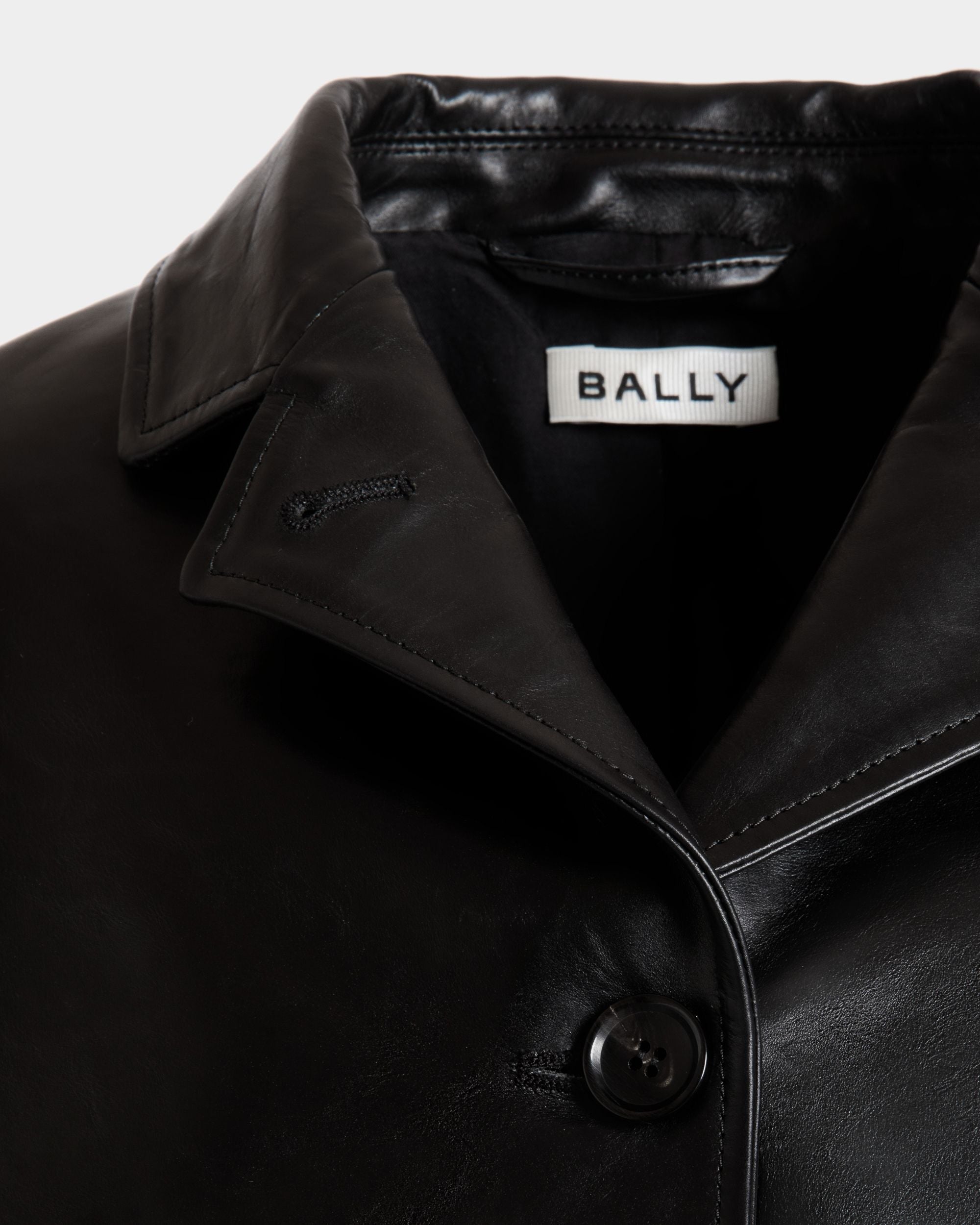 Blazer in Black Leather - Women's - Bally - 02