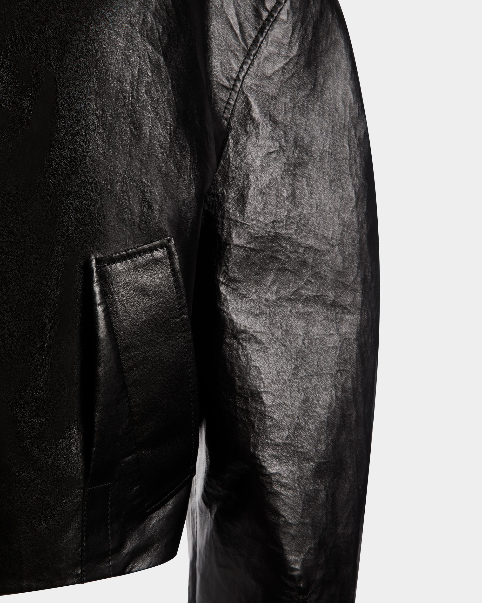 Blouson in Black Leather - Women's - Bally - 04