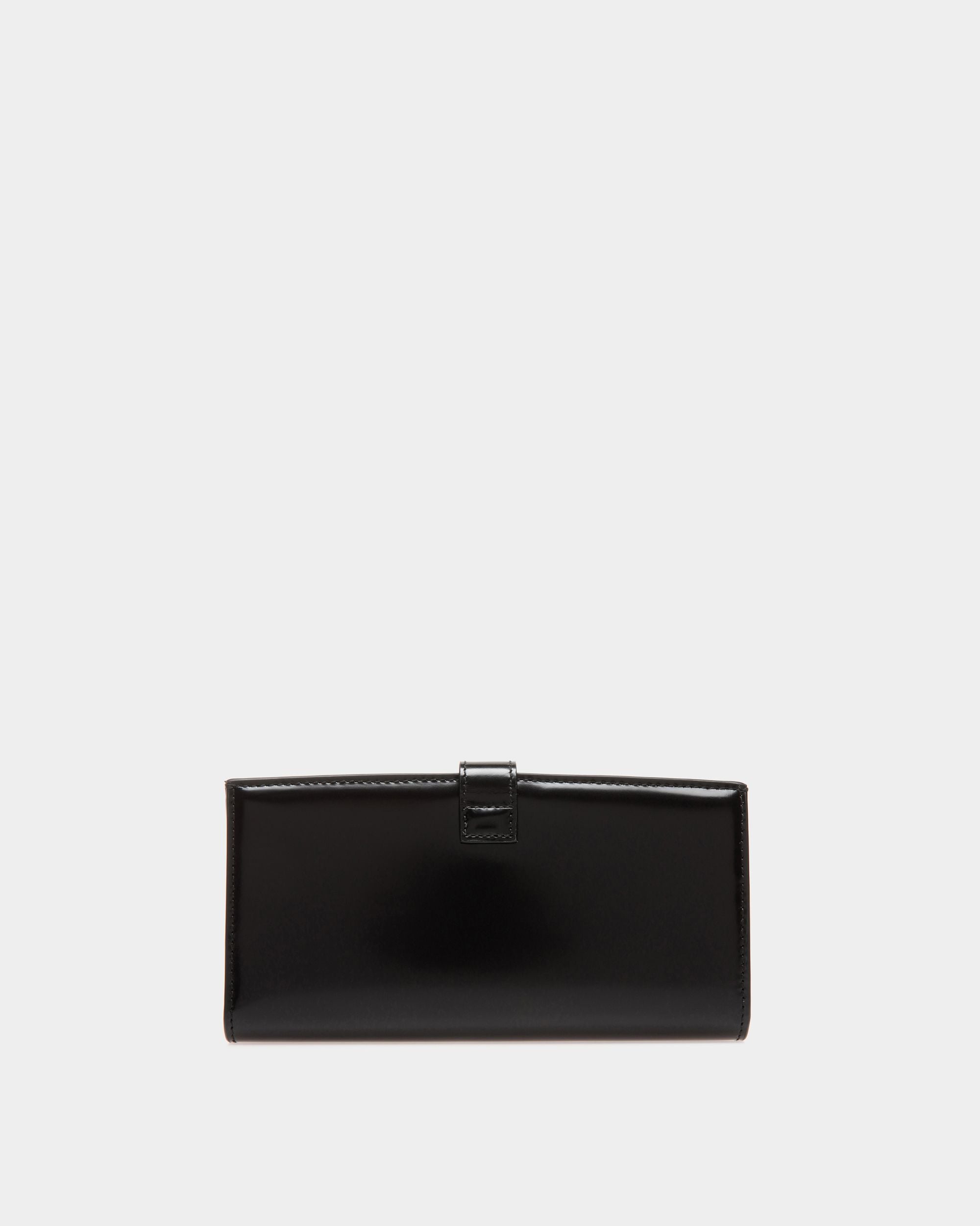 Ollam Continental Wallet in Black Leather - Women's - Bally - 02