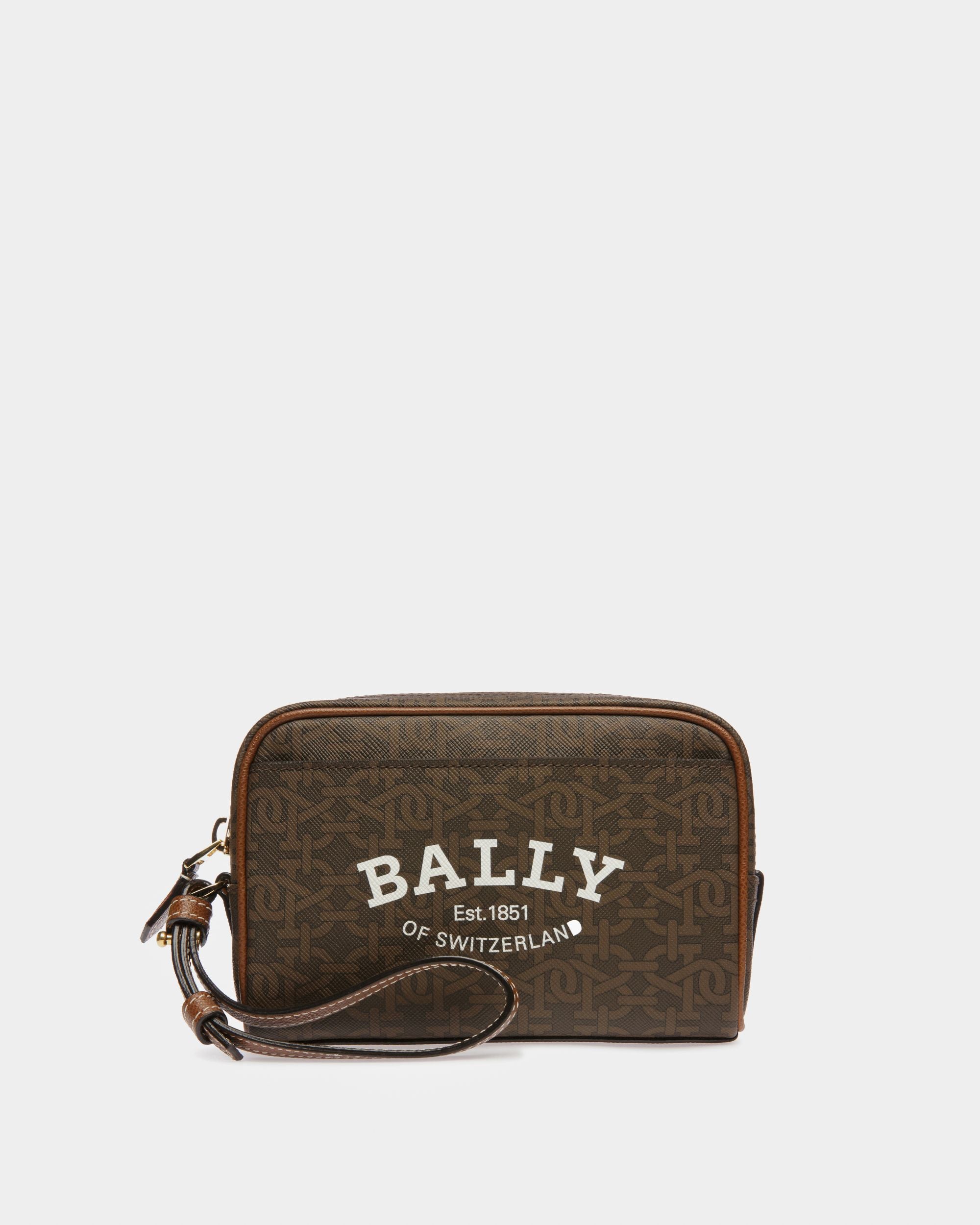 Cedy Tpu Pouch In Brown - Women's - Bally - 01