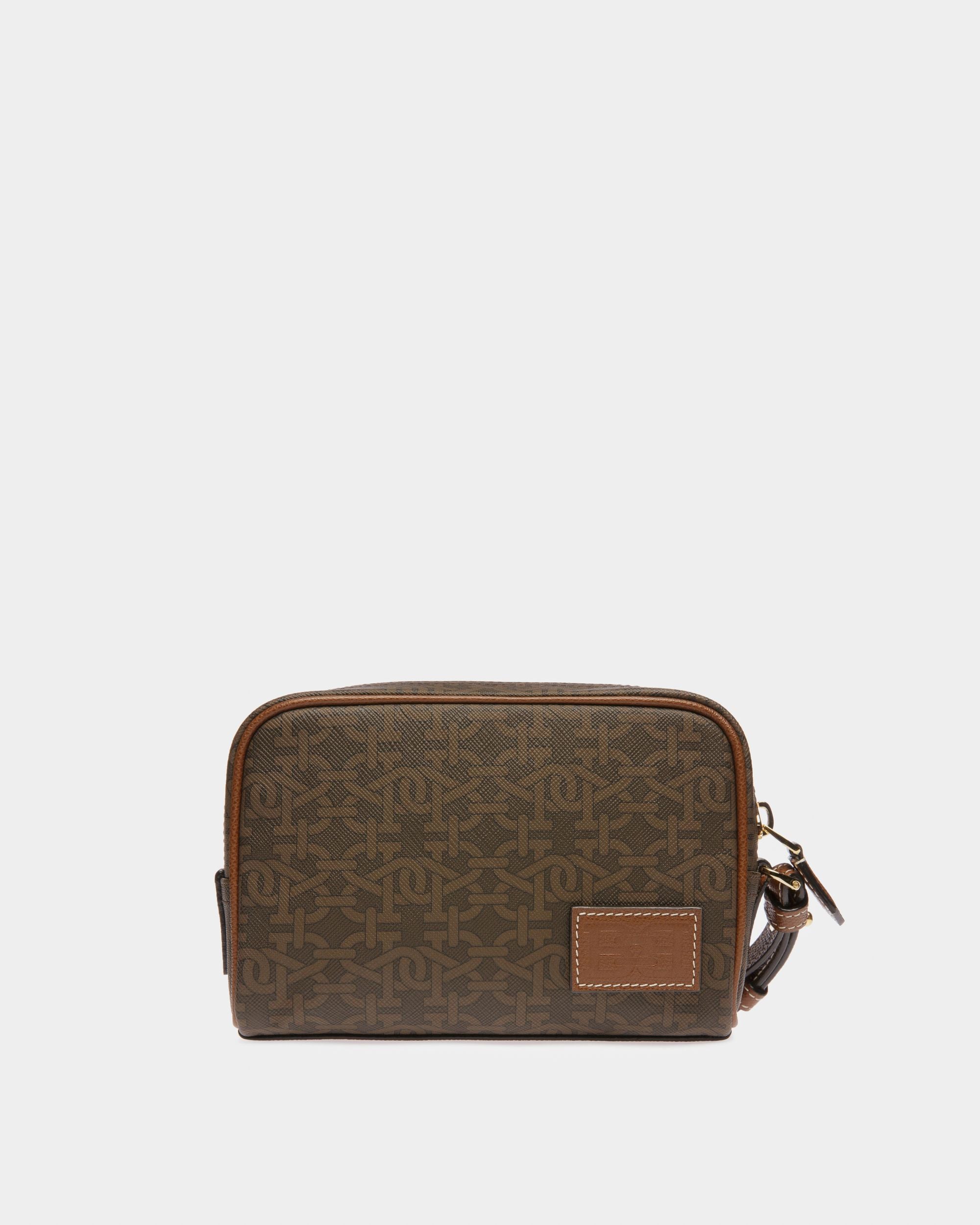 Cedy Tpu Pouch In Brown - Women's - Bally - 02